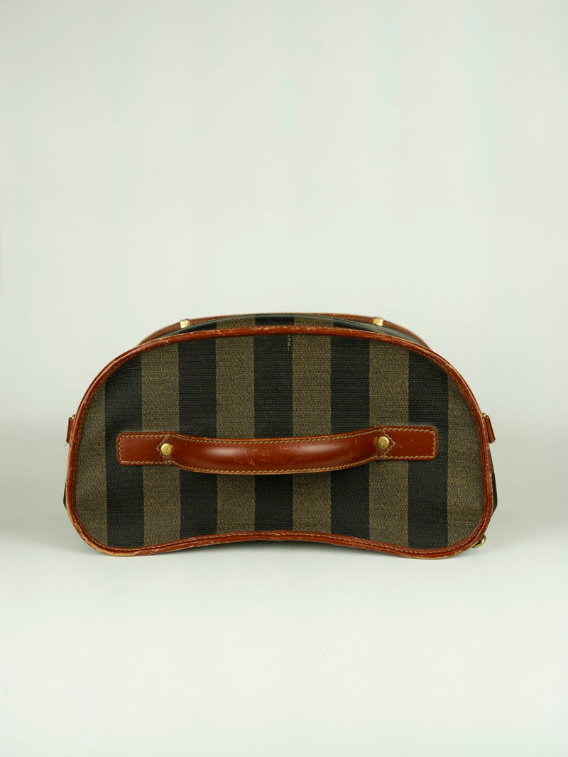 Fendi Striped Fabric Beauty Case - Travel Makeup Bag for Women, Perfect for Cosmetics Storage & On-the-Go Organization