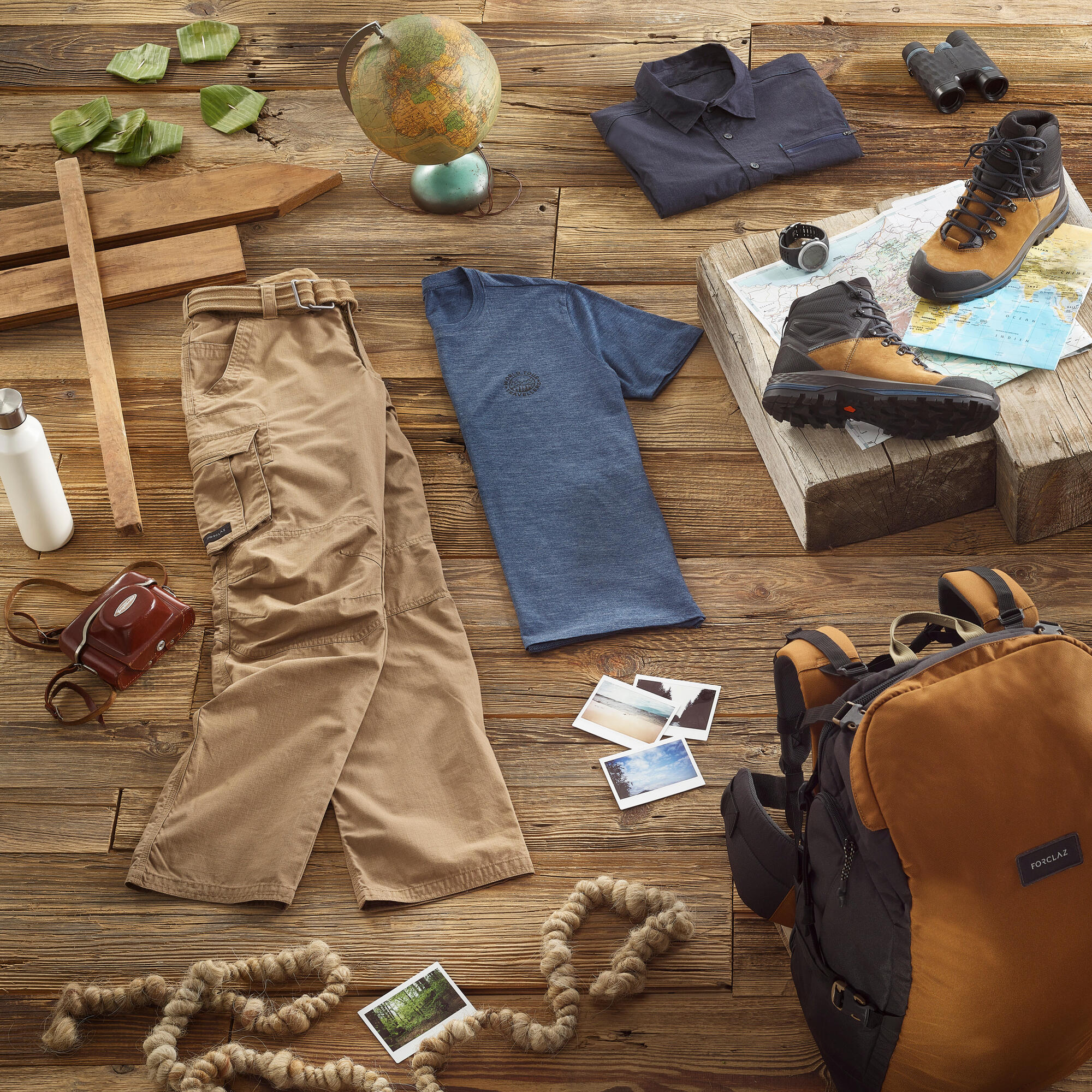 Simond Men's Travel 500 Merino Wool T-Shirt - Lightweight & Odor-Resistant Travel Shirt for Hiking, Camping & Outdoor Adventures