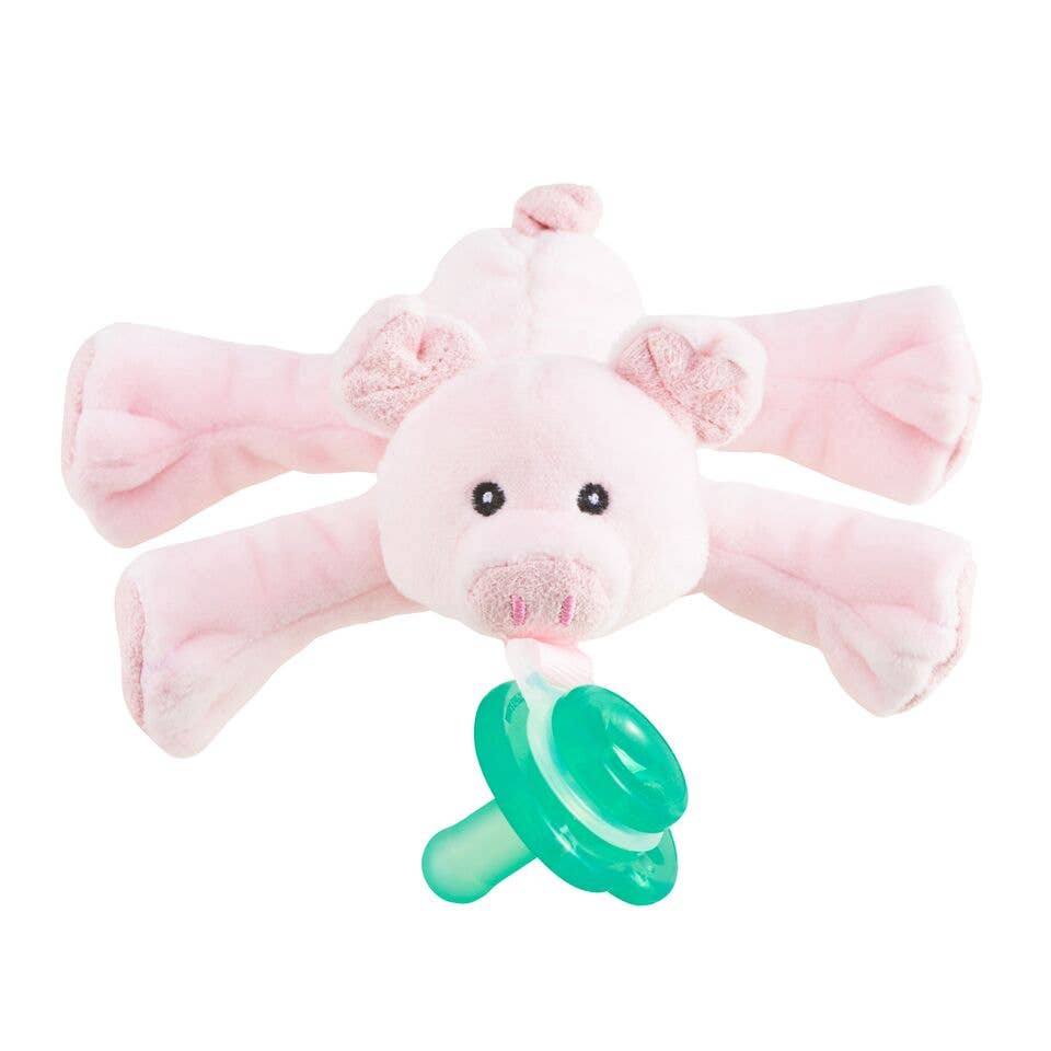 Paci Plushies Shakies - Adorable Pigi Pig Plush Toy for Babies & Toddlers | Perfect for Soothing, Teething, and Playtime Comfort