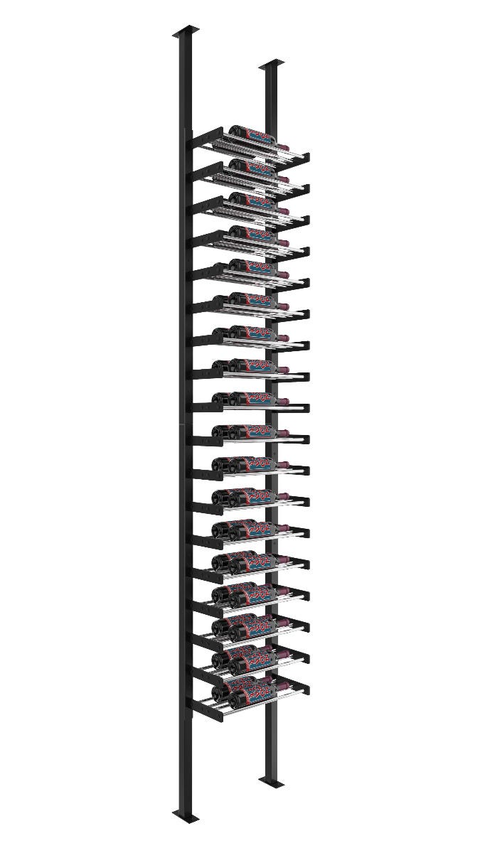 Evolution Wine Wall Single Sided 1 Column Post Kit - Premium Wine Rack System for Home Cellars, Bars & Restaurants