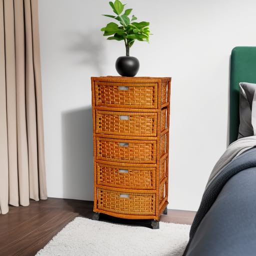 Natural Fiber 5-Drawer Chest - 37