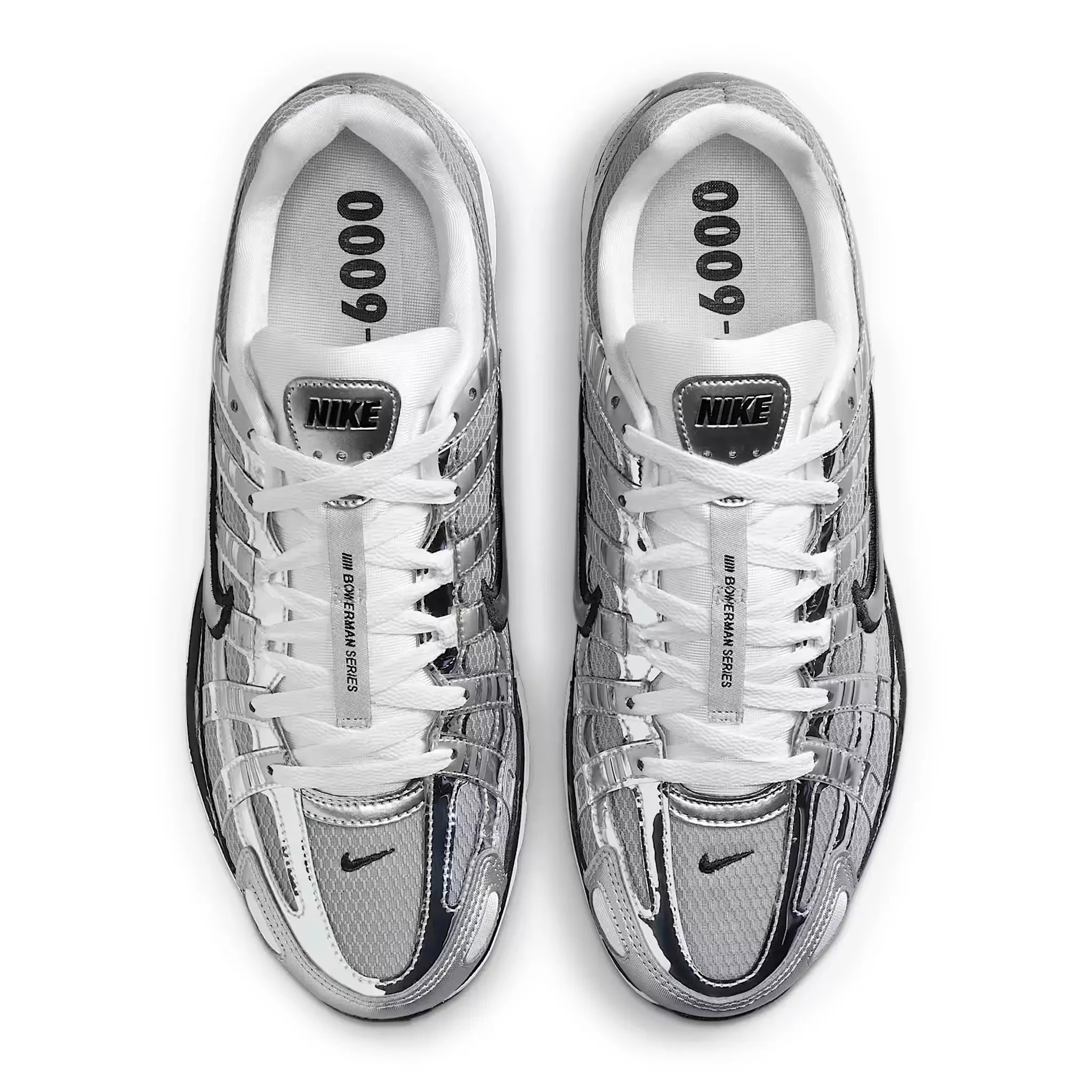 Nike P 6000 Running Shoes for Men - Metallic Silver Retro Sneakers | Lightweight Cushioned Comfort for Jogging, Gym Workouts & Casual Wear