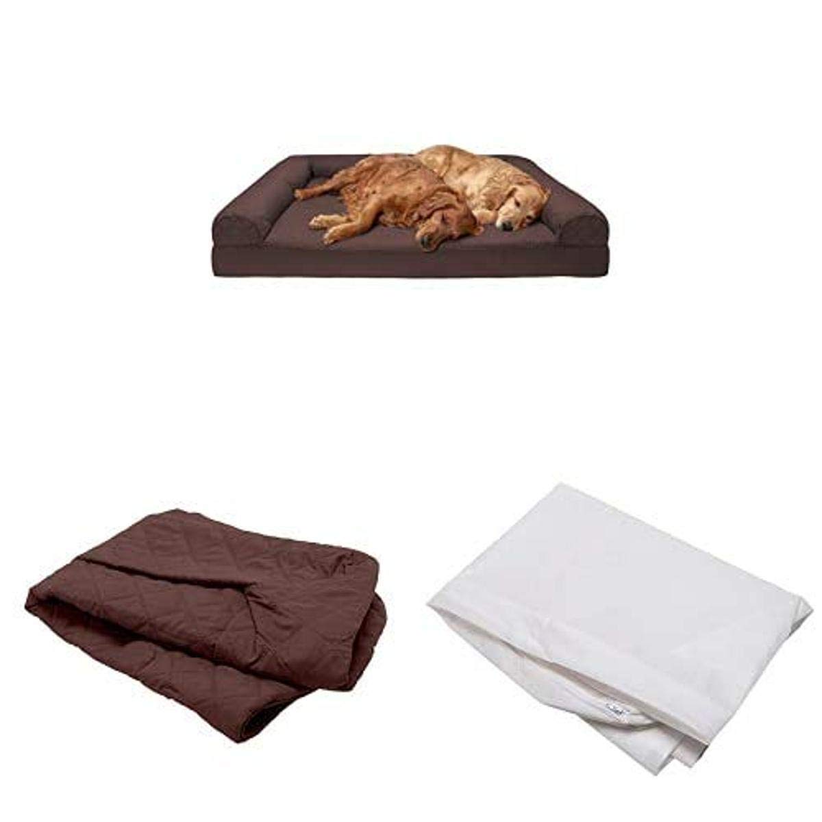 Furhaven Orthopedic Dog Bed - Jumbo Plus Size Memory Foam Pet Sofa with Removable Waterproof Cover & Quilted Mattress Liner for Large Dogs & Cats - Perfect for Living Room, Bedroom & Crate Use
