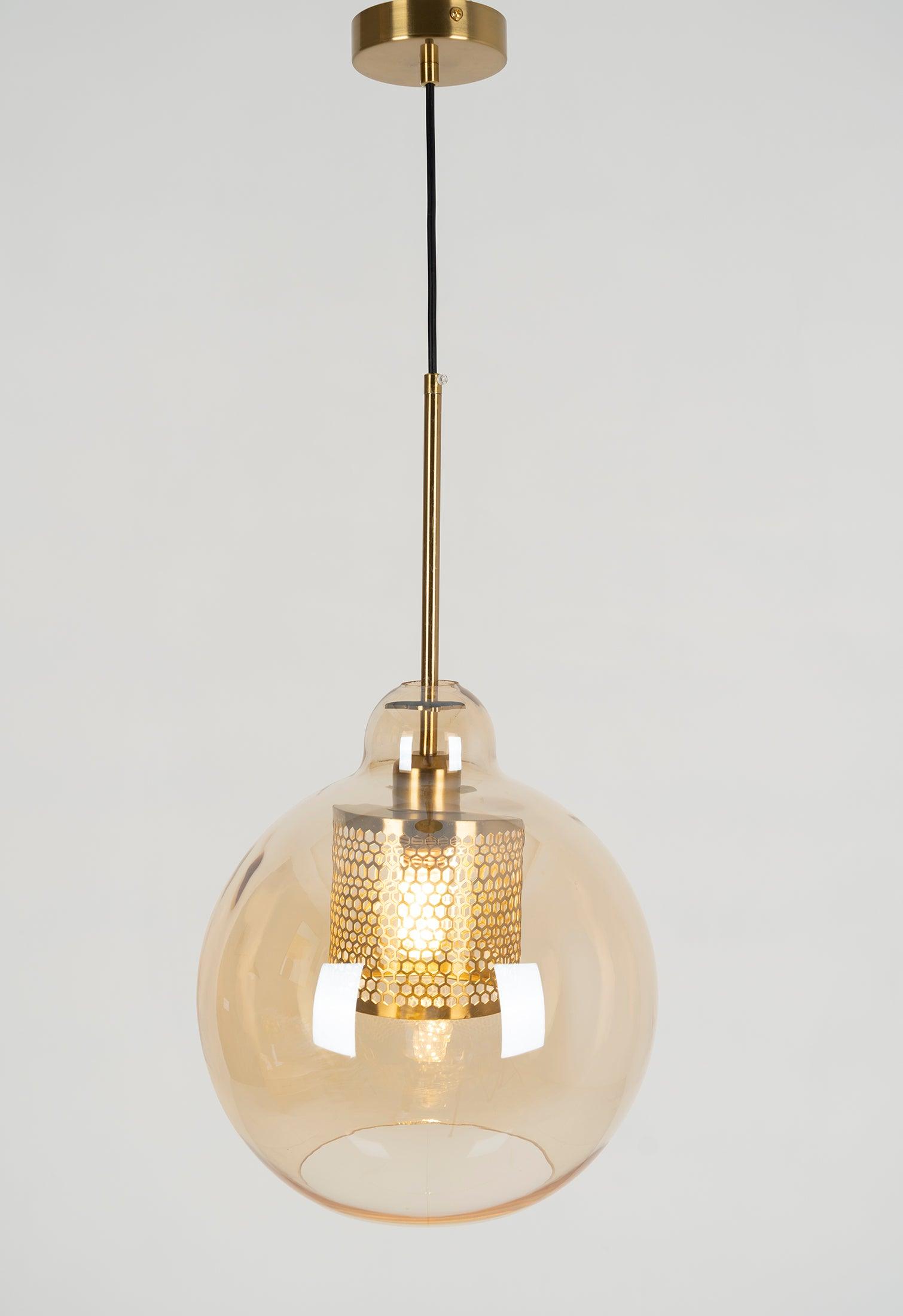Chiswick Glass Pendant Light - Modern Hanging Ceiling Lamp for Kitchen Island, Dining Room & Bedroom Lighting