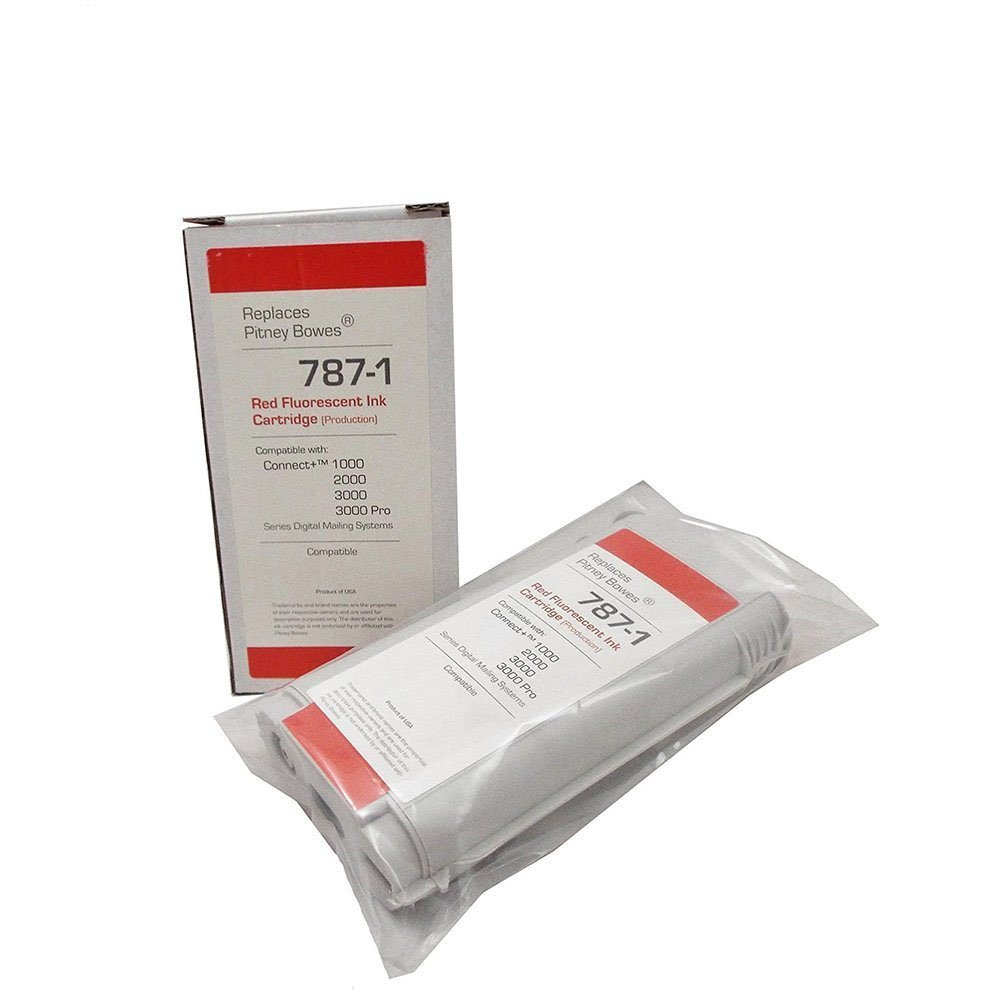 IDEALSEAL Compatible 787-1 Max Volume Ink Cartridge for PB Connect Series - Compare to PB 787-1 | Includes 3 Rolls 613-H Connect Tape & 16oz Sealing Solution | Perfect for Office, Warehouse & Shipping Label Printing