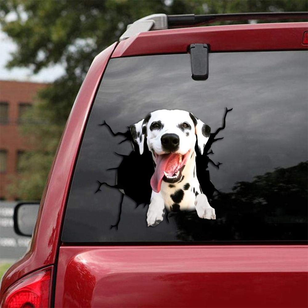 Realistic Dalmatian Car & Wall Decals Stickers - Pack of 2 (8