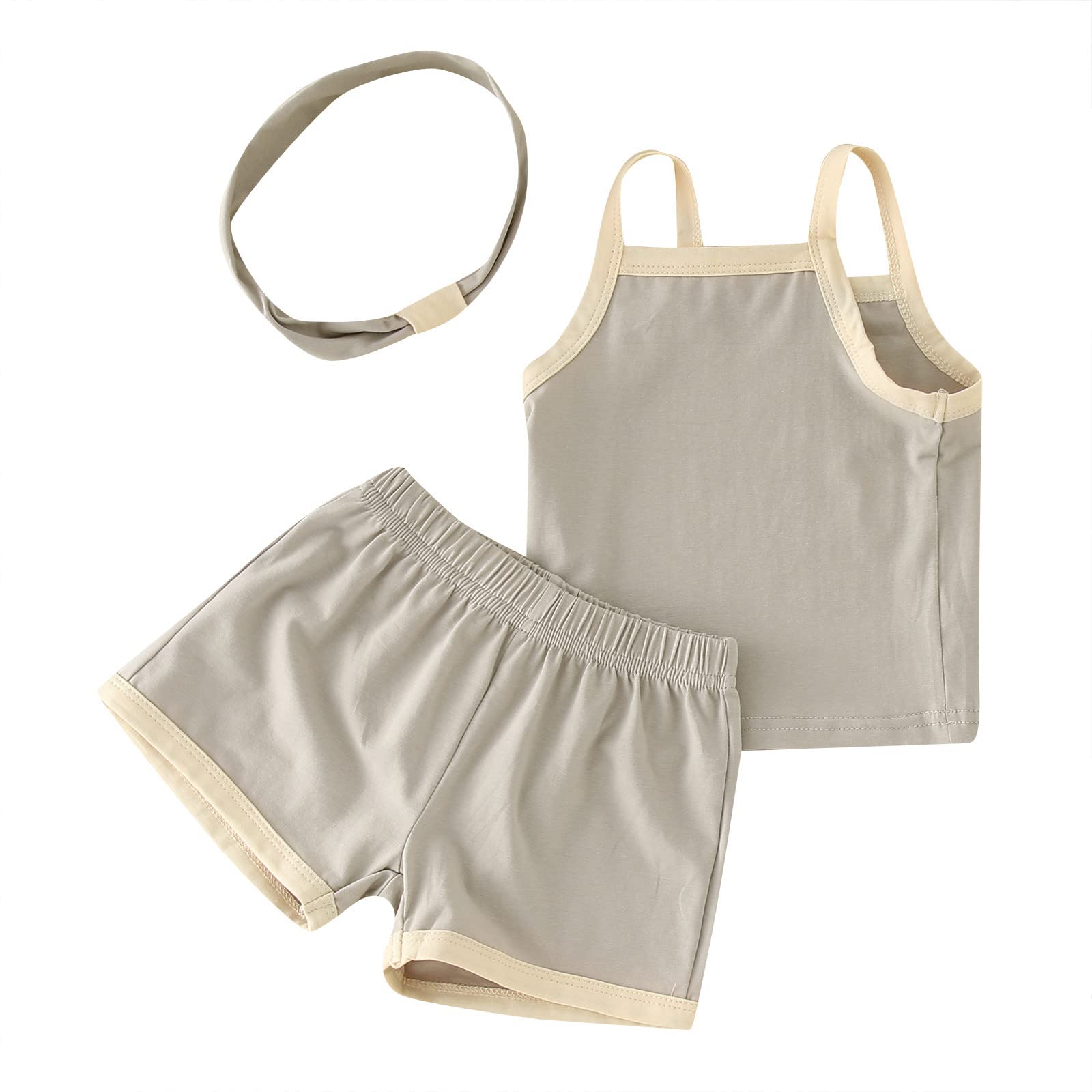 Newborn Baby Girls & Boys Sleeveless Vest & Shorts Set - Soft Cotton Casual Outfit for Infants 0-24 Months | Perfect for Summer, Playtime & Photo Shoots