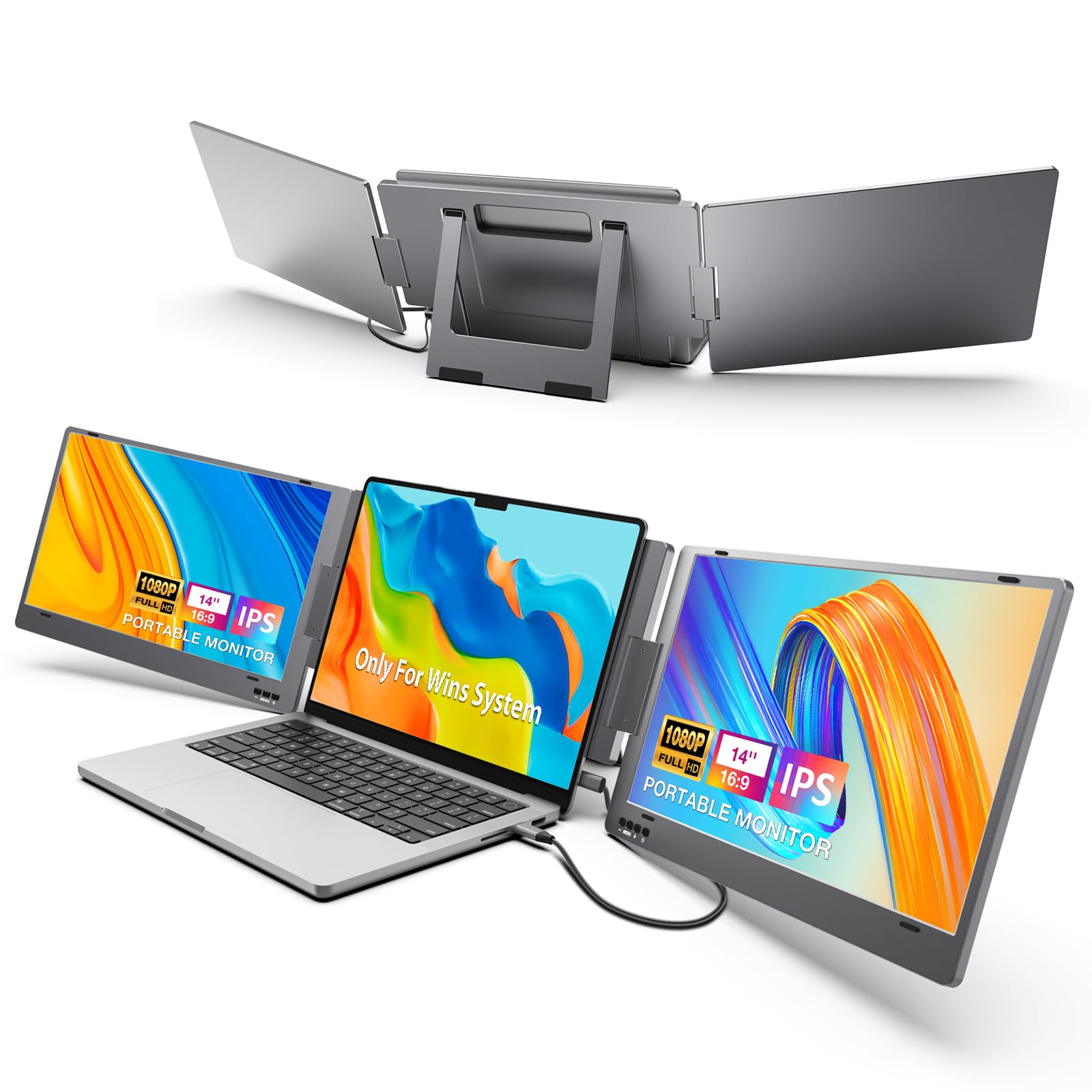 KYY Triple Laptop Screen Extender - 14