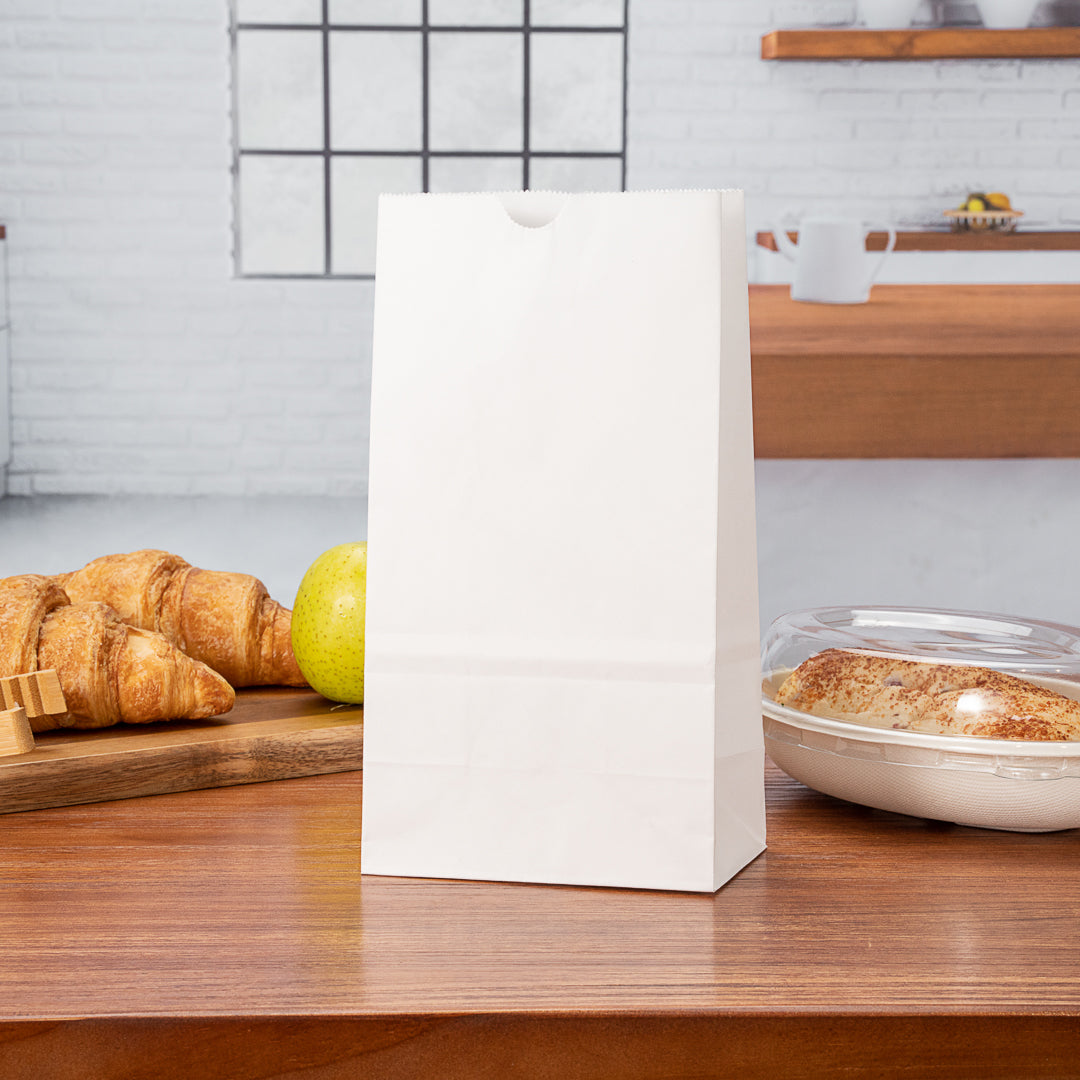White Paper Bags 4 lb - 5