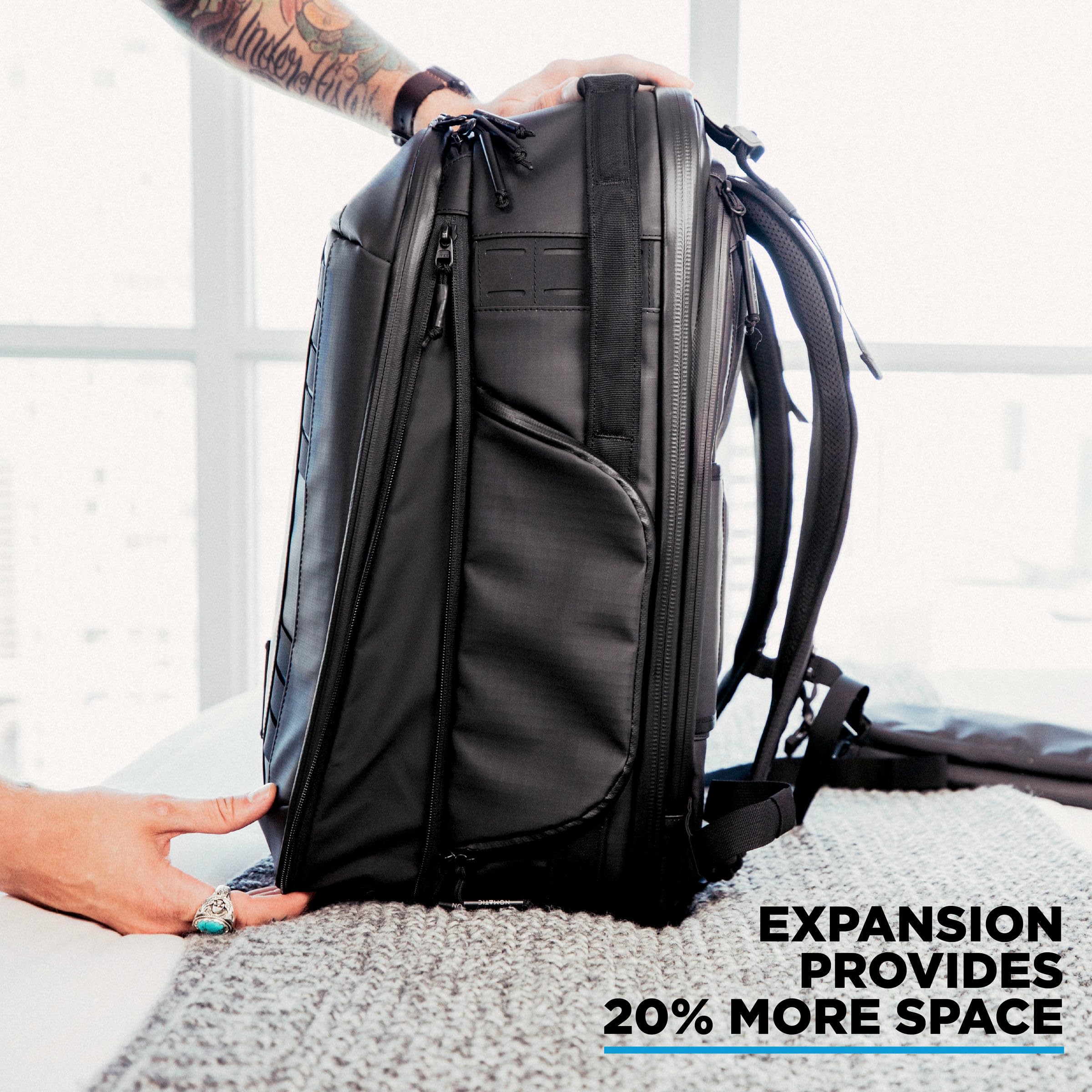 NOMATIC McKinnon Camera Backpack - Professional DSLR Camera Bag for Travel & Photography | Durable Waterproof Camera Pack for Men & Women Photographers | Perfect for Hiking, Air Travel & Outdoor Adventures