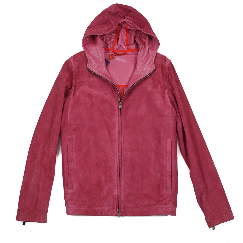 Isaia Hooded Suede Jacket for Men - Premium Soft Leather Outerwear for Fall & Winter | Stylish Casual Coat for Outdoor Activities & Urban Fashion