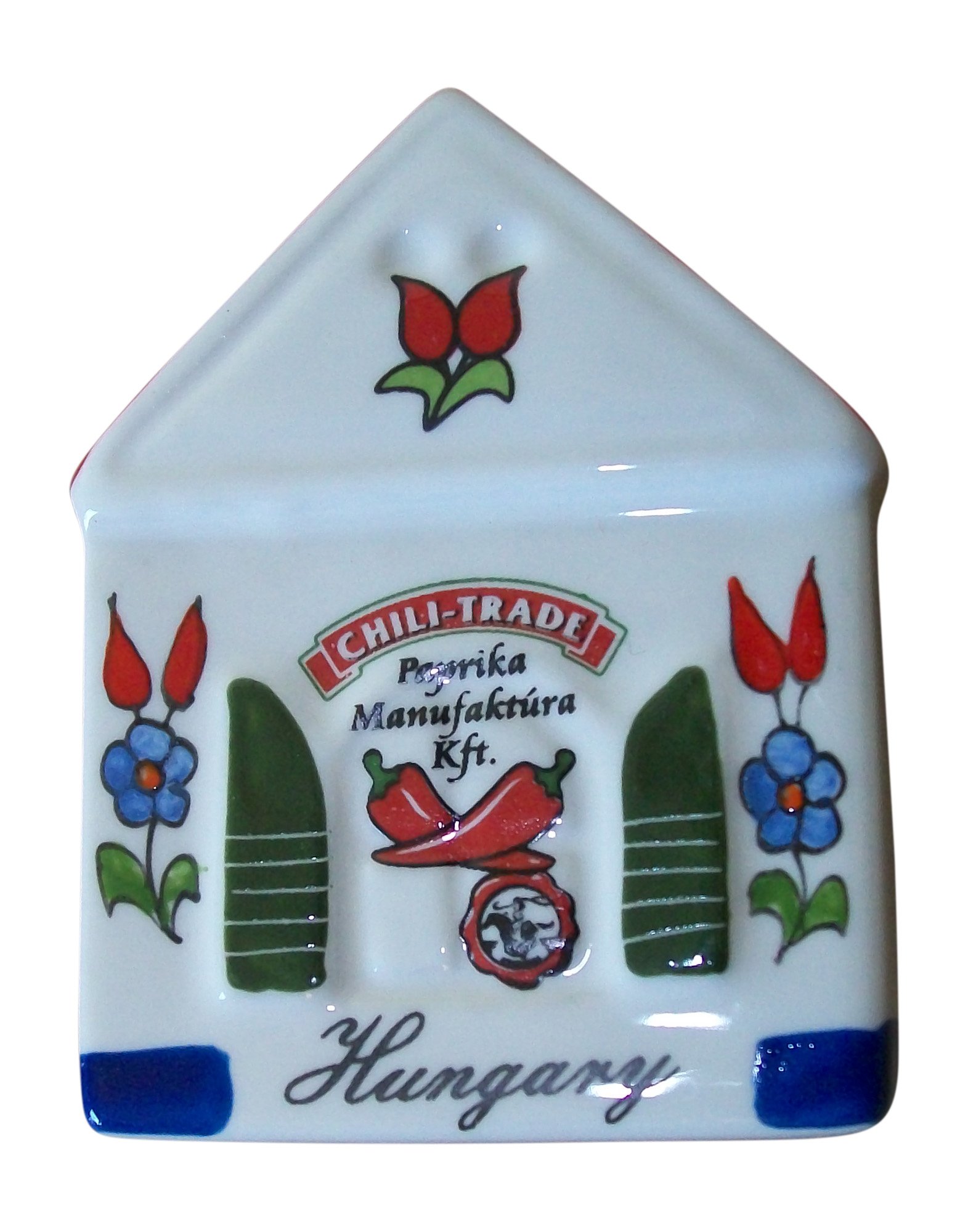 Hungarian House Porcelain Magnet - Handmade Ceramic Fridge Magnet, Collectible Souvenir Gift for Home & Office Decoration - Perfect for Refrigerators, Whiteboards, and Metal Surfaces
