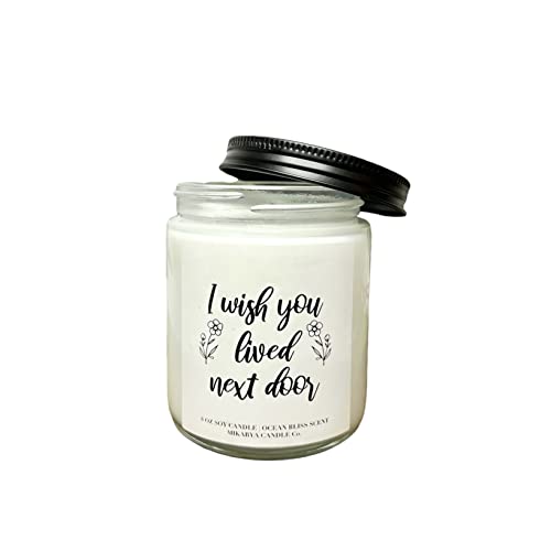 Best Friend Candle - Oatmilk & Honey Scented Soy Wax - Thoughtful Long Distance Gift for Best Friends - Perfect for Birthdays, Anniversaries & Home Decor