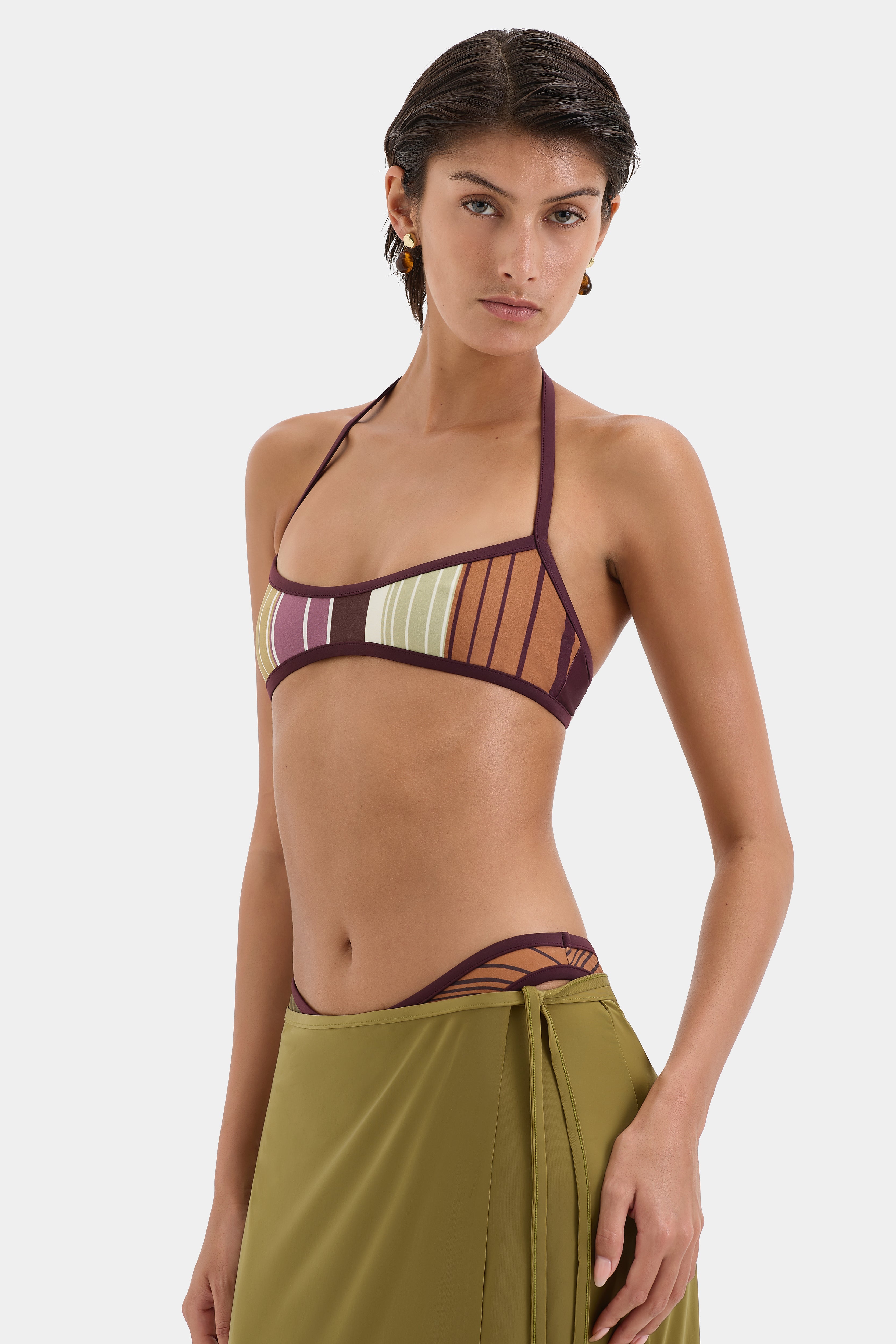 Fontana Halter Bandeau Top - Women's Sexy Strapless Bikini Swimwear for Beach & Pool Party | Summer Vacation Essential