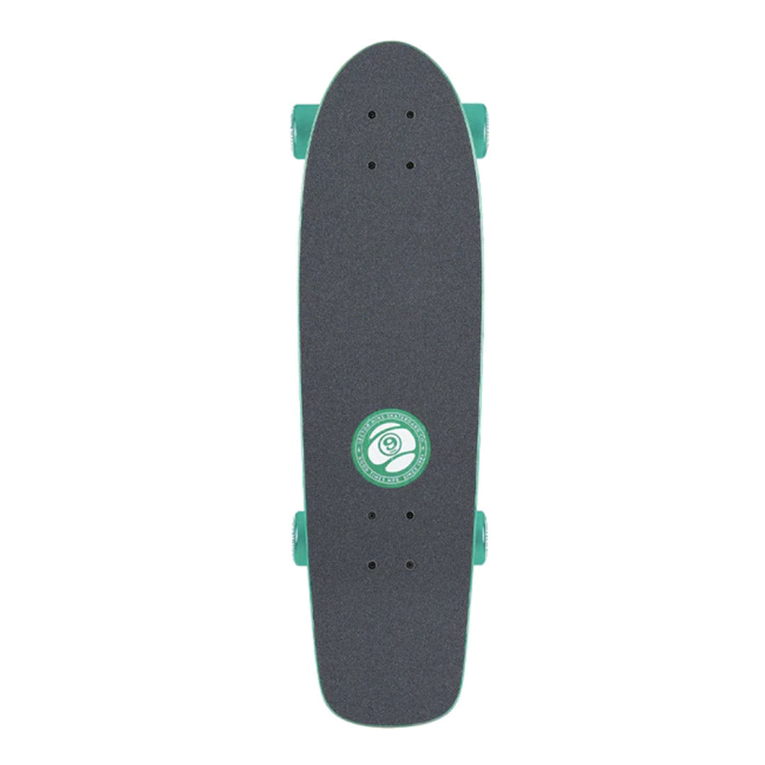 Sector 9 Jammer Divide 7.875x28.5 Complete Skateboard - Black/Green Deck for Cruising & Commuting | Perfect for Urban Riding & Campus Transportation
