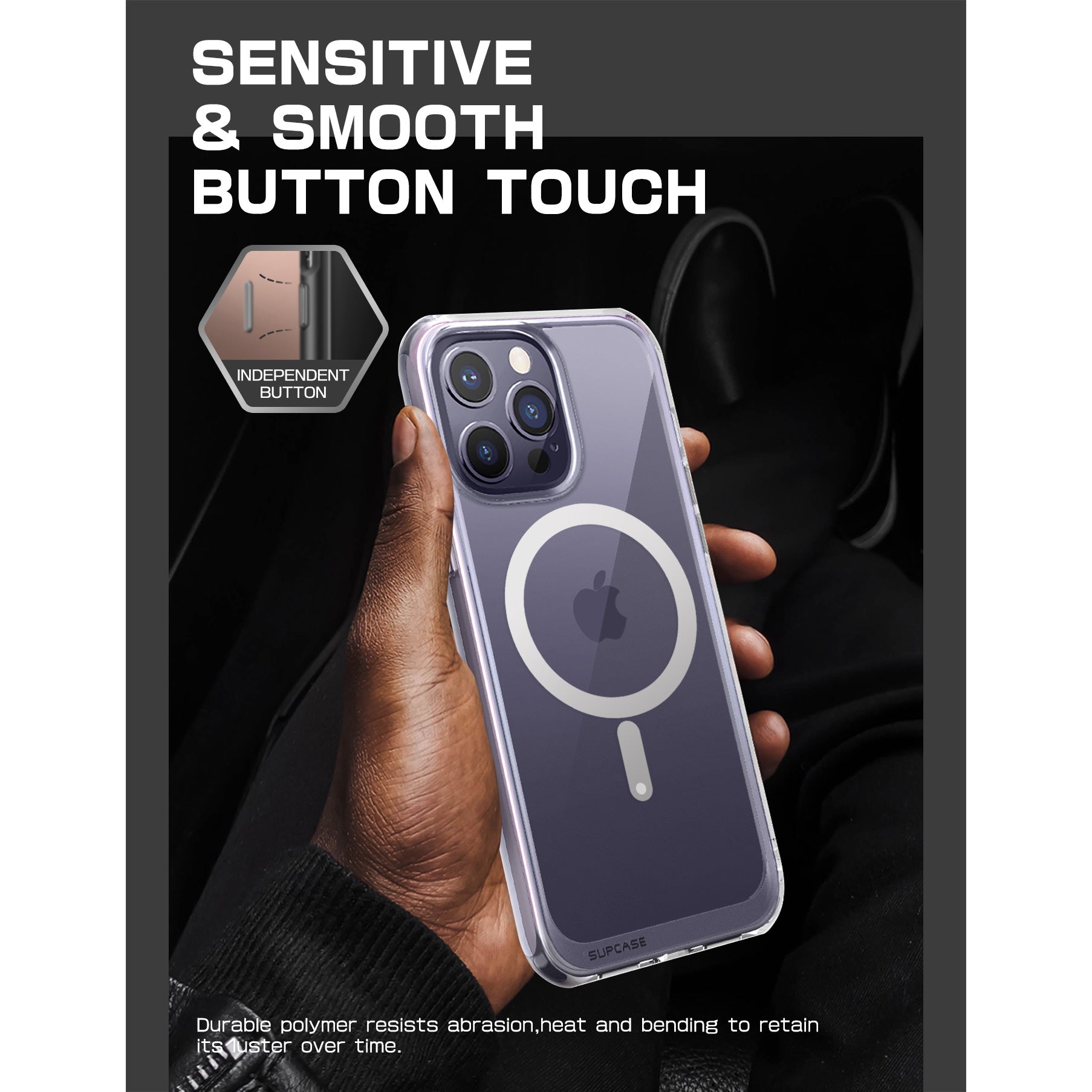 iPhone 14 Pro Case 6.1 Inch - Unicorn Beetle MAG Slim Clear Protective Cover with MagSafe Compatibility | Perfect for Everyday Use, Travel & Wireless Charging