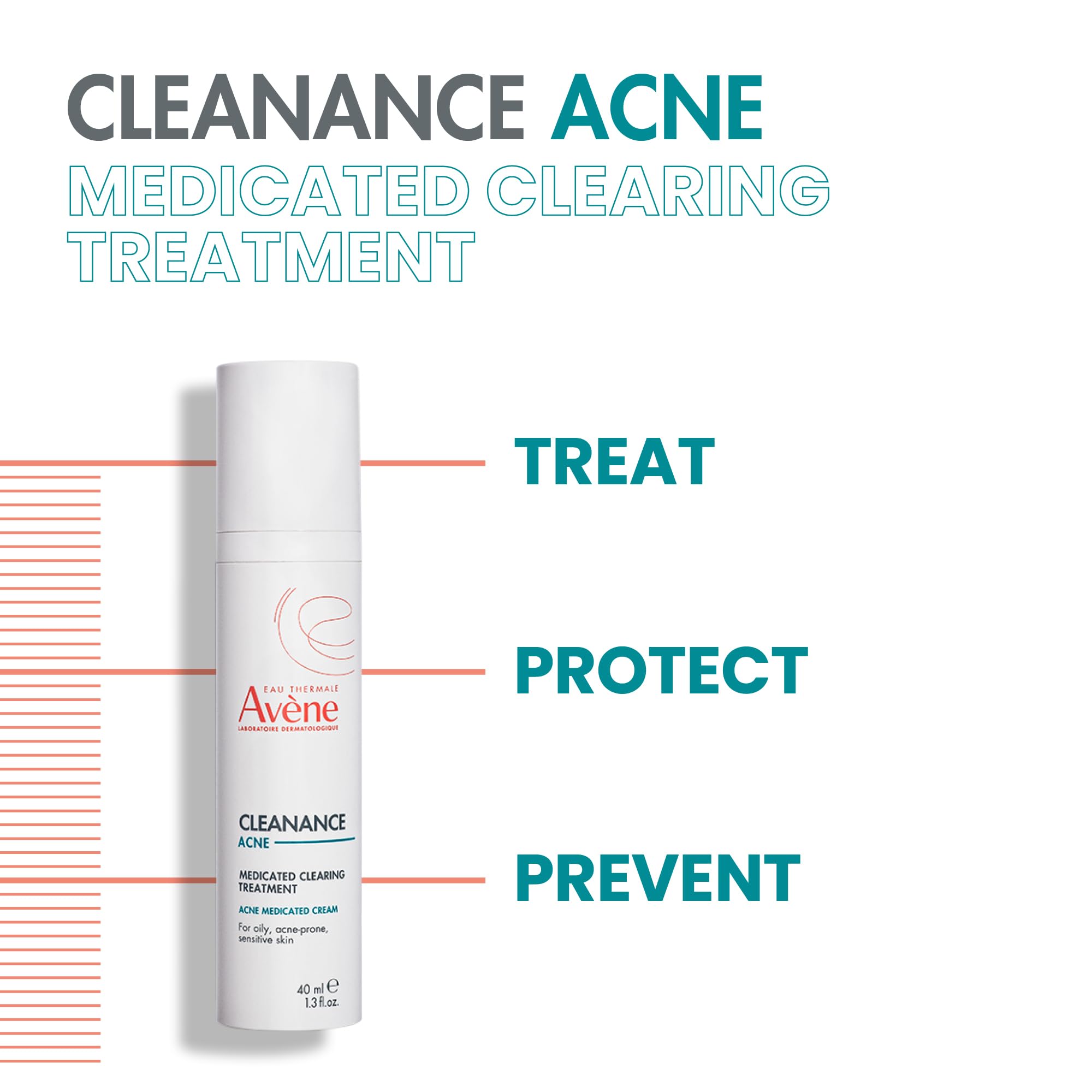 Avène Cleanance ACNE Medicated Clearing Treatment with Micronized Benzoyl Peroxide - Acne Treatment Cream for Blemishes & Blackheads - Gentle Formula for Sensitive Skin - Perfect for Daily Skincare Routine & Teen Acne Care