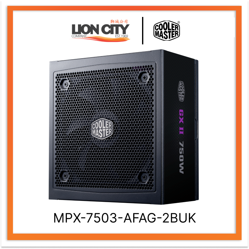 Cooler Master MPX 7503 AFAG 2BUK CM GX II GOLD 750W Full Modular ATX3 Power Supply - 80 Plus Gold Certified, 10 Year Warranty - Perfect for Gaming PCs, Workstations & High-Performance Builds