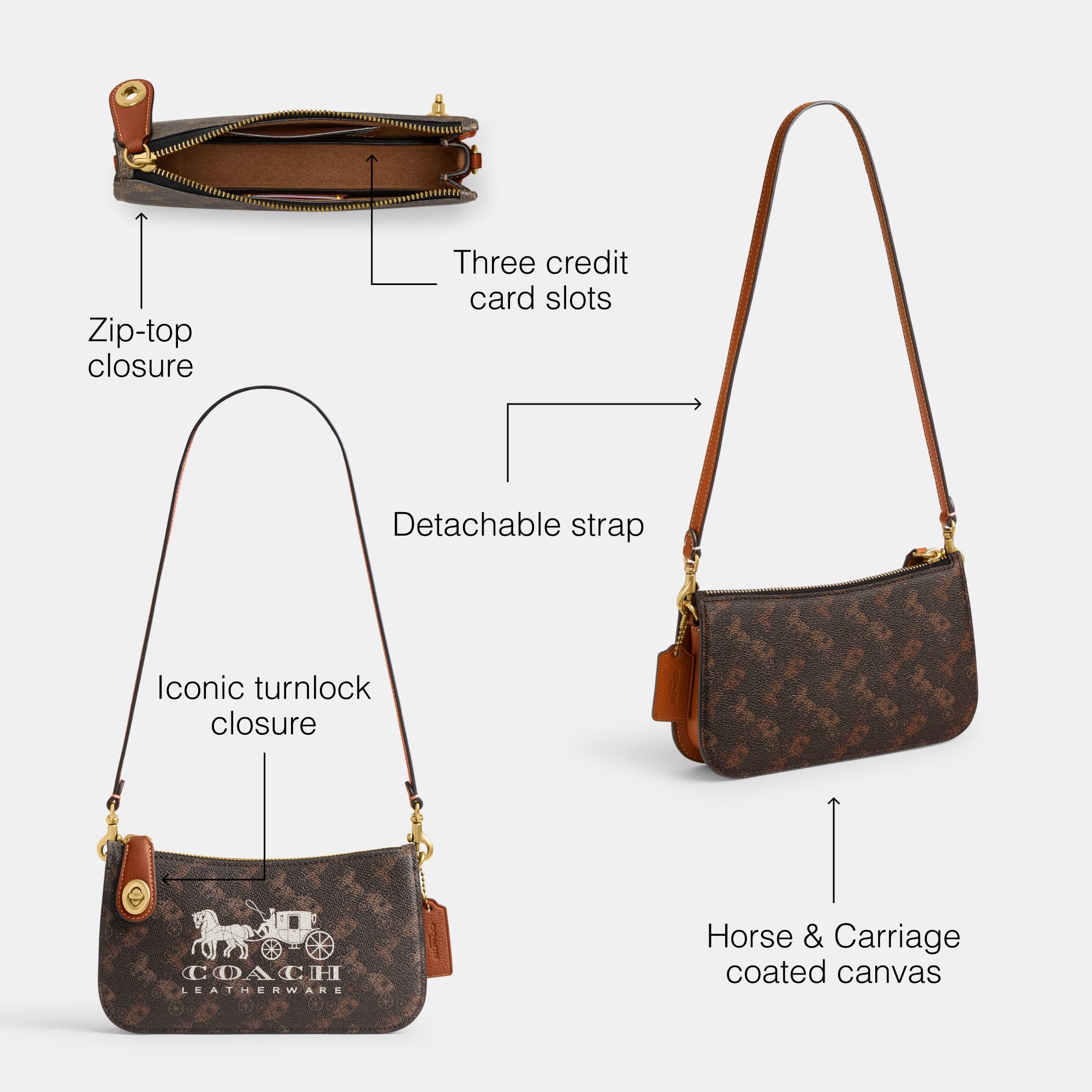 Coach Women's Penn Shoulder Bag - Genuine Leather Crossbody Purse for Everyday Use | Perfect for Work, Travel & Casual Outings