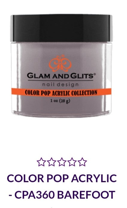 GLAM AND GLITS COLOR POP COLLECTIONS CPA360 - 1 oz Nail Polish for Barefoot Sandals | Vibrant Summer Pedicure & Toe Ring Designs