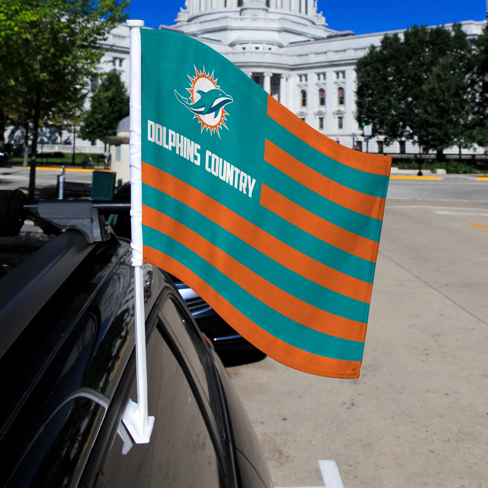 NFL Double-Sided Car Flag by Rico Industries - Premium Team Spirit Car Accessory for Game Day Tailgating & Road Trips