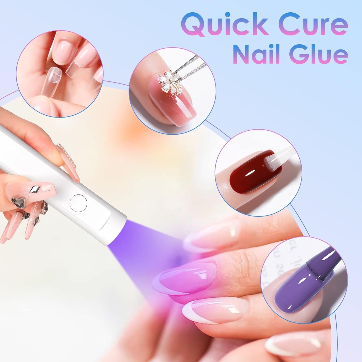 Professional UV/LED Nail Lamp for Gel Polish - Fast Drying 48W Nail Dryer Machine for Manicure, Acrylic Nails, Poly Gel Extensions & DIY Nail Art | Perfect for Home Salon, Nail Techs & Beginners (Torch Design)