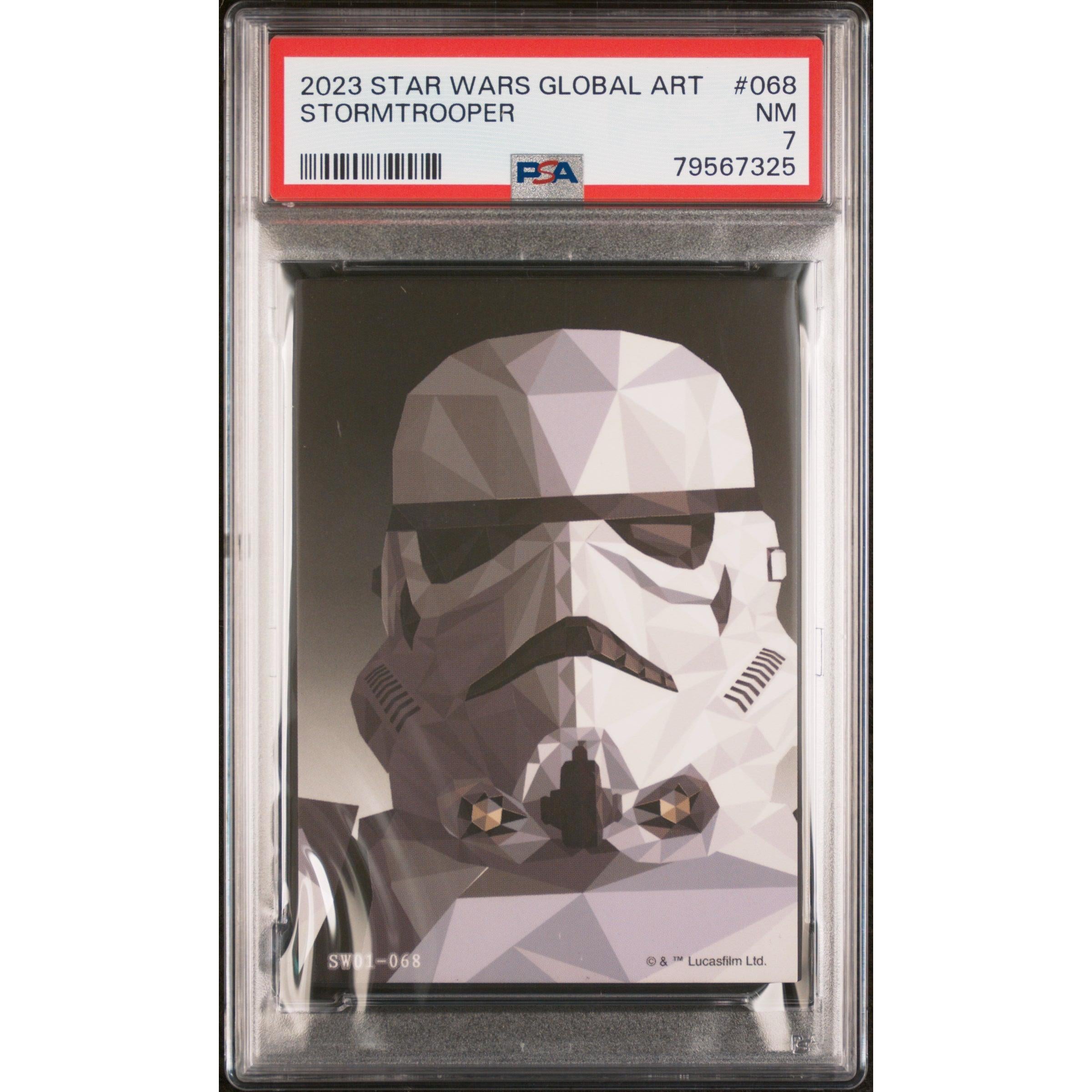2023 Star Wars Global Art Japan Stormtrooper 068 PSA 7 Graded Collectible Card - Perfect for Display, Trading & Star Wars Memorabilia Collections
