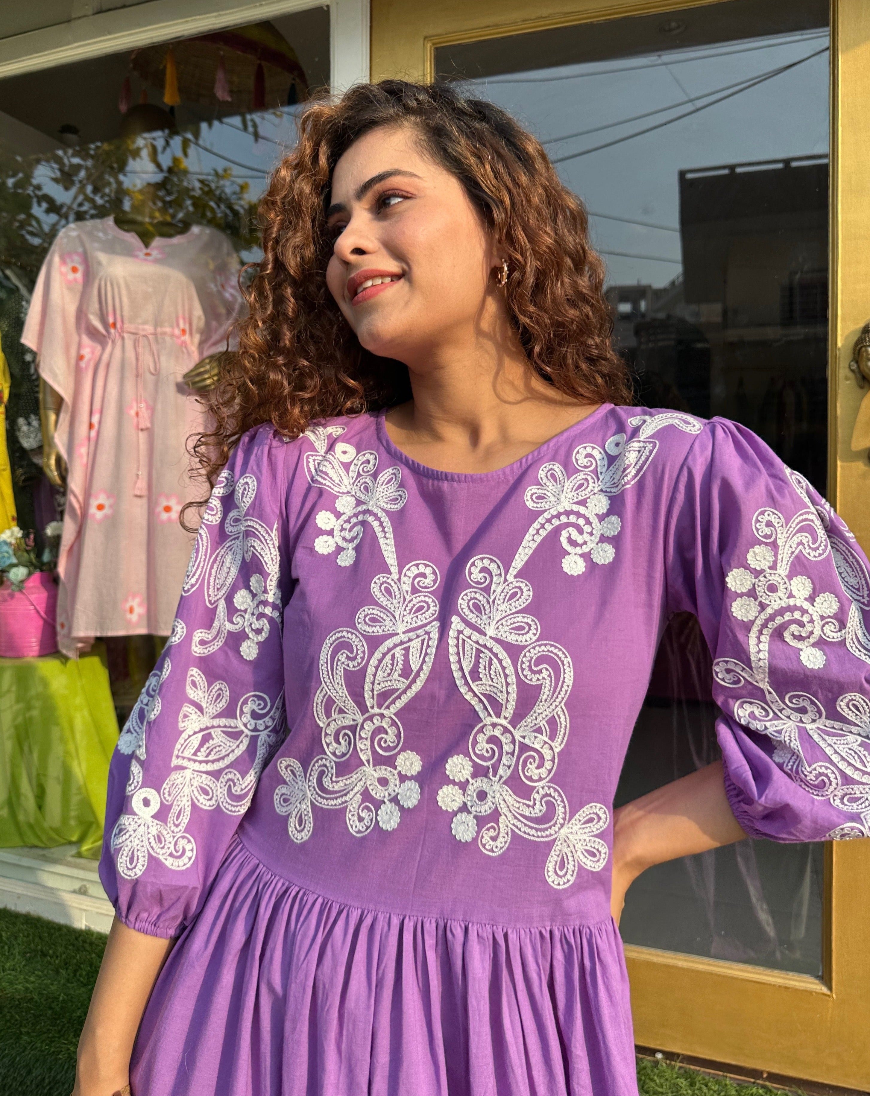 Elegant Purple Summer Dress for Women - Perfect for Beach Parties, Weddings & Evening Events