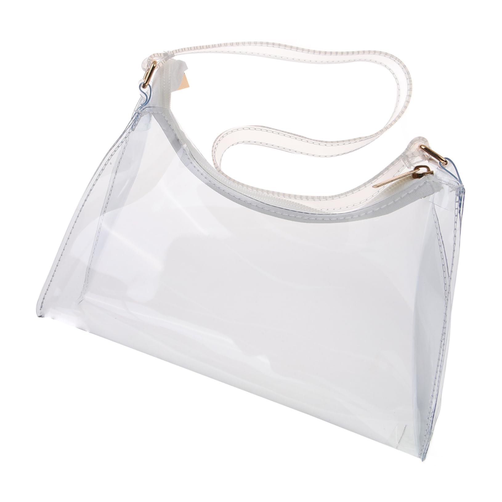 SUPVOX Clear PVC Stadium Approved Tote Bag - Transparent Purse for Concerts, Sports Events & Theme Parks | Lightweight & Durable