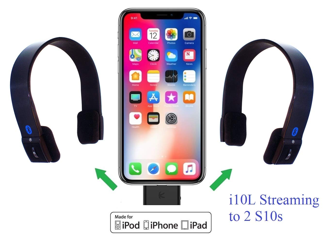 S10 Bluetooth Stereo Headset - Wireless Headphones with HD Sound & Built-in Mic for Music, Calls & Gaming | Perfect for Workouts, Commuting & Office Use