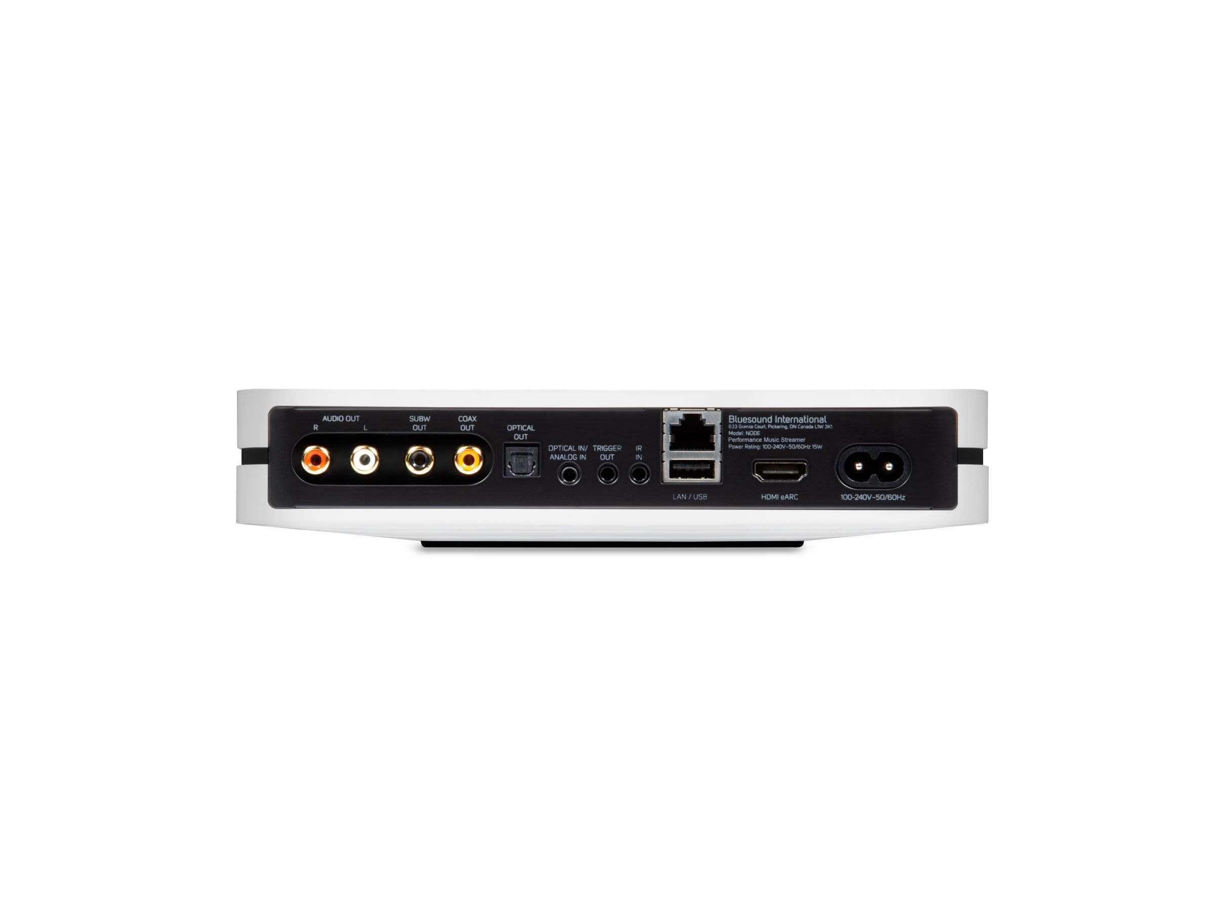 Bluesound Node N132 Wireless Hi-Res Music Streamer - High Fidelity Audio for Home Theater & Multi-Room Streaming | Perfect for Audiophiles & Smart Home Systems