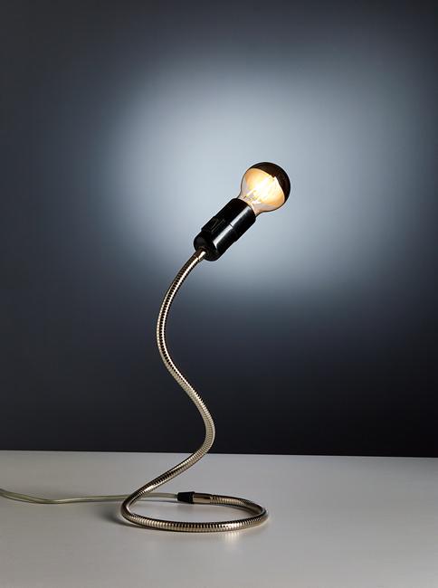 TECNOLUMEN LWS 02 Lightworm Table Lamp - Modern LED Desk Light for Home Office, Bedroom & Living Room Decor