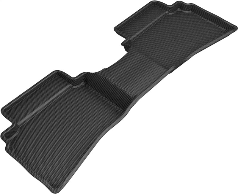 3D MAXpider Custom Fit All-Weather Floor Mats for 2020-2021 Hyundai Venue Kagu - 2nd Row Black Car Mats | Perfect for Road Trips & Daily Commute