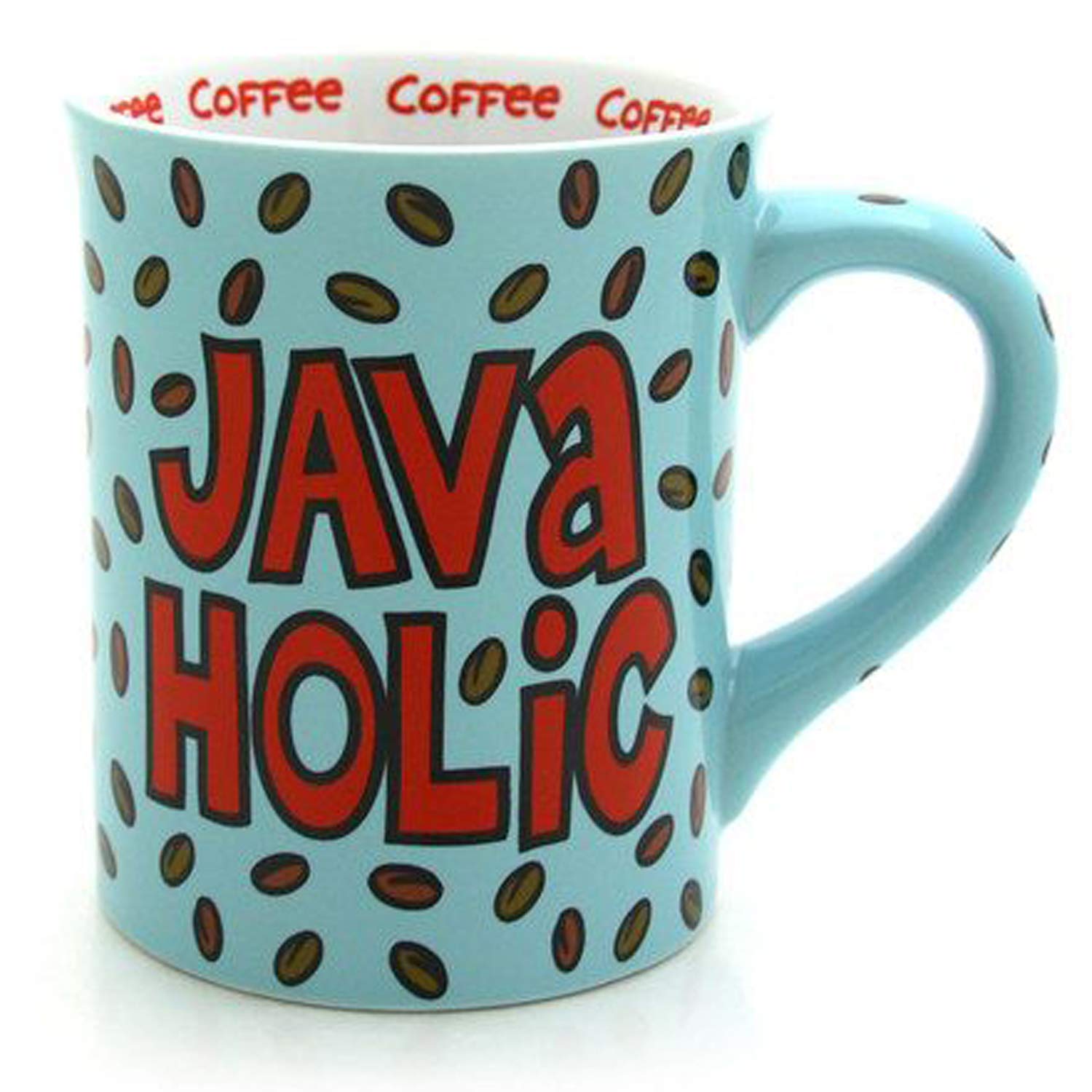Enesco Javaholic 16-Oz Ceramic Coffee Mug - Funny Gift for Coffee Lovers - Perfect for Office, Home & Gifts