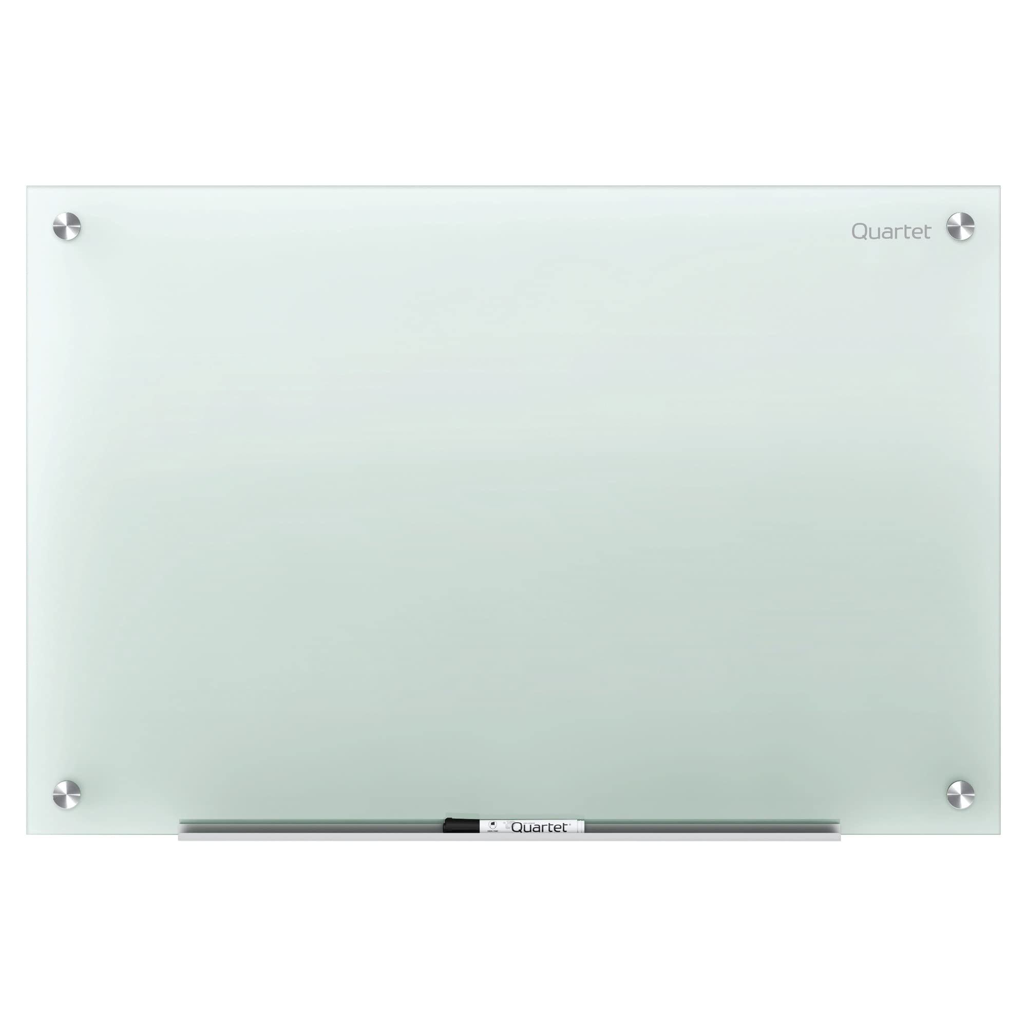 Quartet 4' x 3' Non-Magnetic Glass Whiteboard - Frosted Surface Dry Erase Board for Office, Classroom & Home Use (Model G4836F)