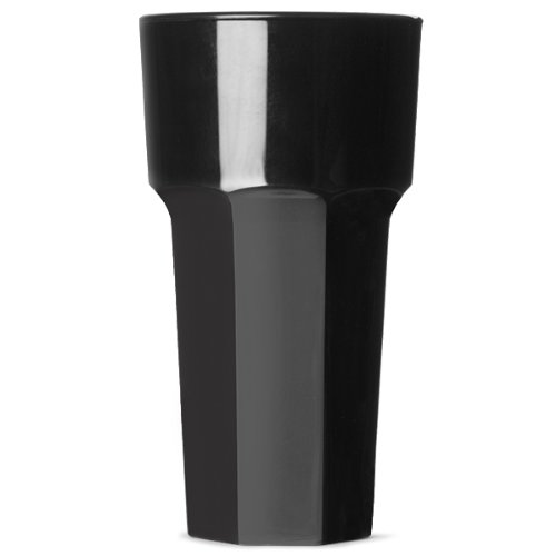 Elite Remedy 12oz / 340ml Polycarbonate Hiball Tumblers - Set of 36 Unbreakable Reusable Plastic Cups for Bars, Restaurants, Parties, Outdoor Events & Catering - Durable Black Drinkware for Cold Beverages, Cocktails & Iced Coffee