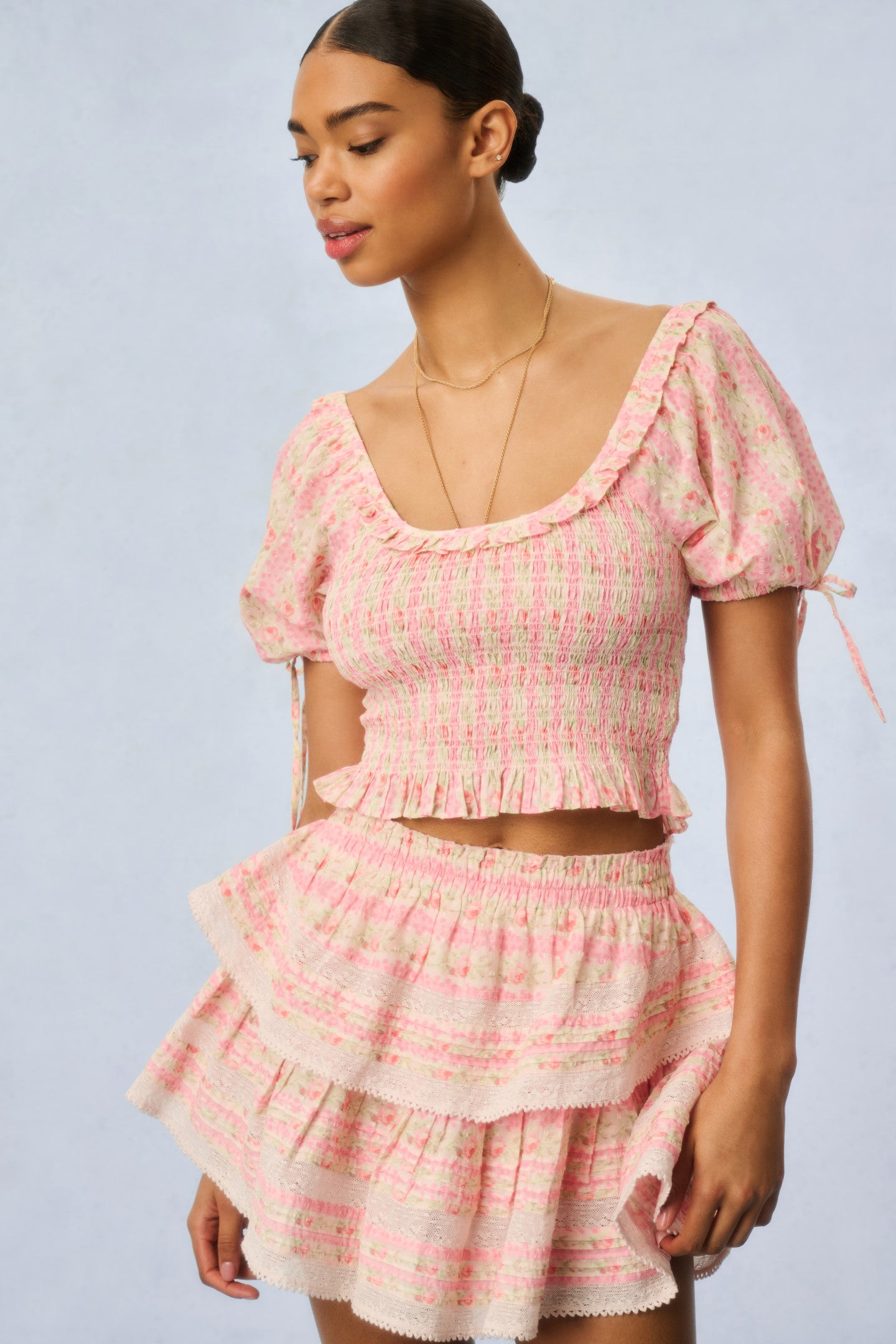Molly Fragrance Print Top - Strawberry Macaroon Scented Blouse for Women | Casual Summer Tops for Outings & Date Nights