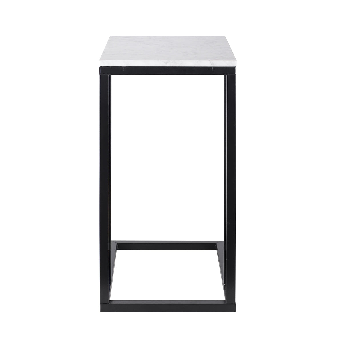 Como Marble Side Table - Modern Round End Table for Living Room, Bedroom, or Office - Elegant Small Accent Table with White Marble Top and Gold Metal Base - Perfect for Home Decor and Coffee Table Styling