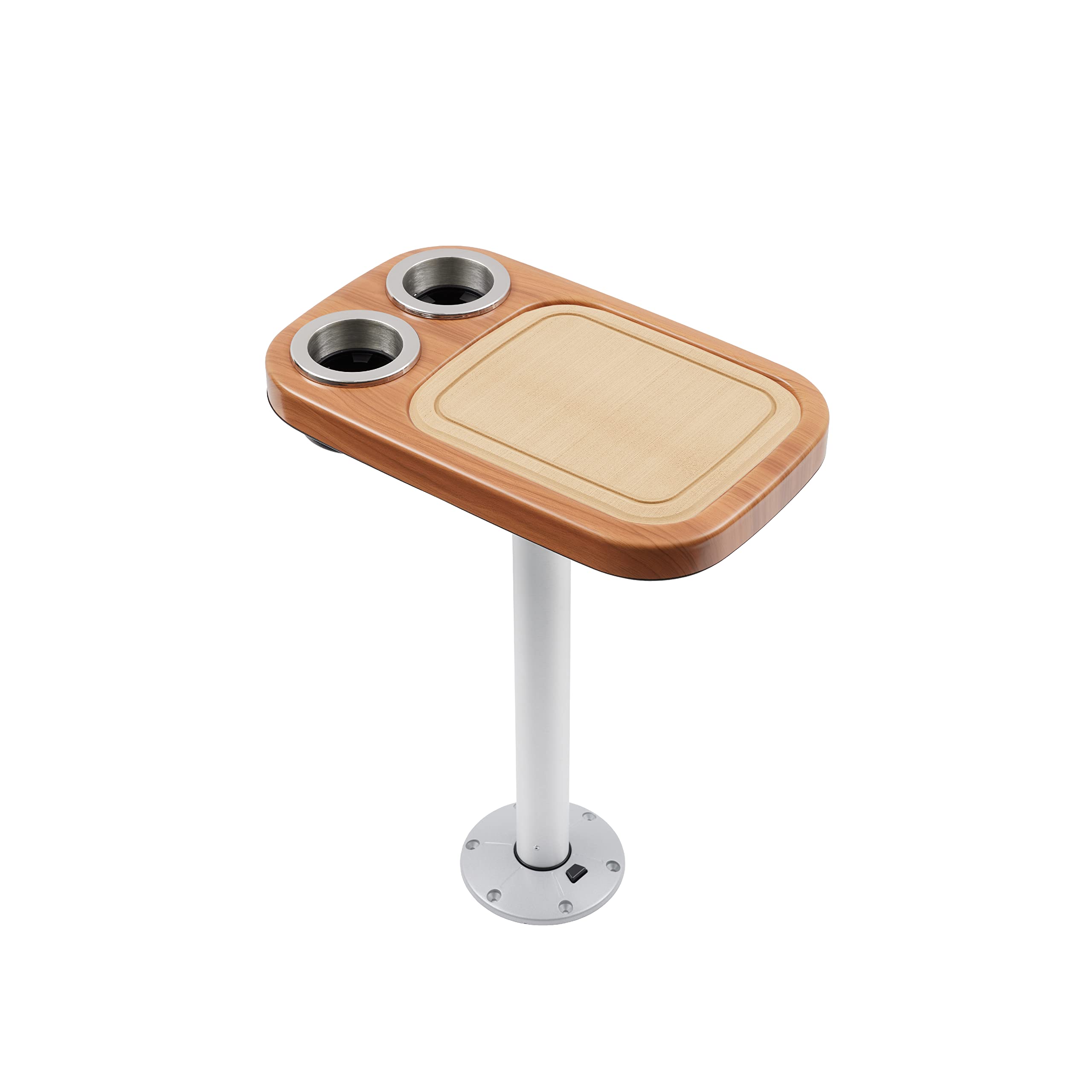 Manufacturers' Select ITC Marine Cocktail Boat Table Leg Set - Stainless Steel Pontoon Accessories with Center Foam Mat | Perfect for Boating, Yachting & Outdoor Entertaining
