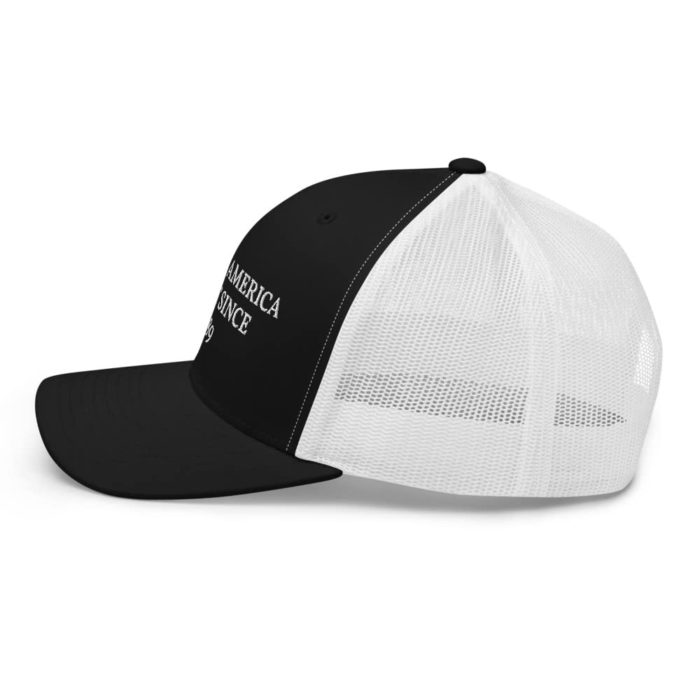 Vintage 'Make America Great Again' Trucker Hat Since 1989 - Adjustable Cotton Snapback Cap for Patriotic Americans | Perfect for Political Rallies, 4th of July Celebrations & Everyday Wear