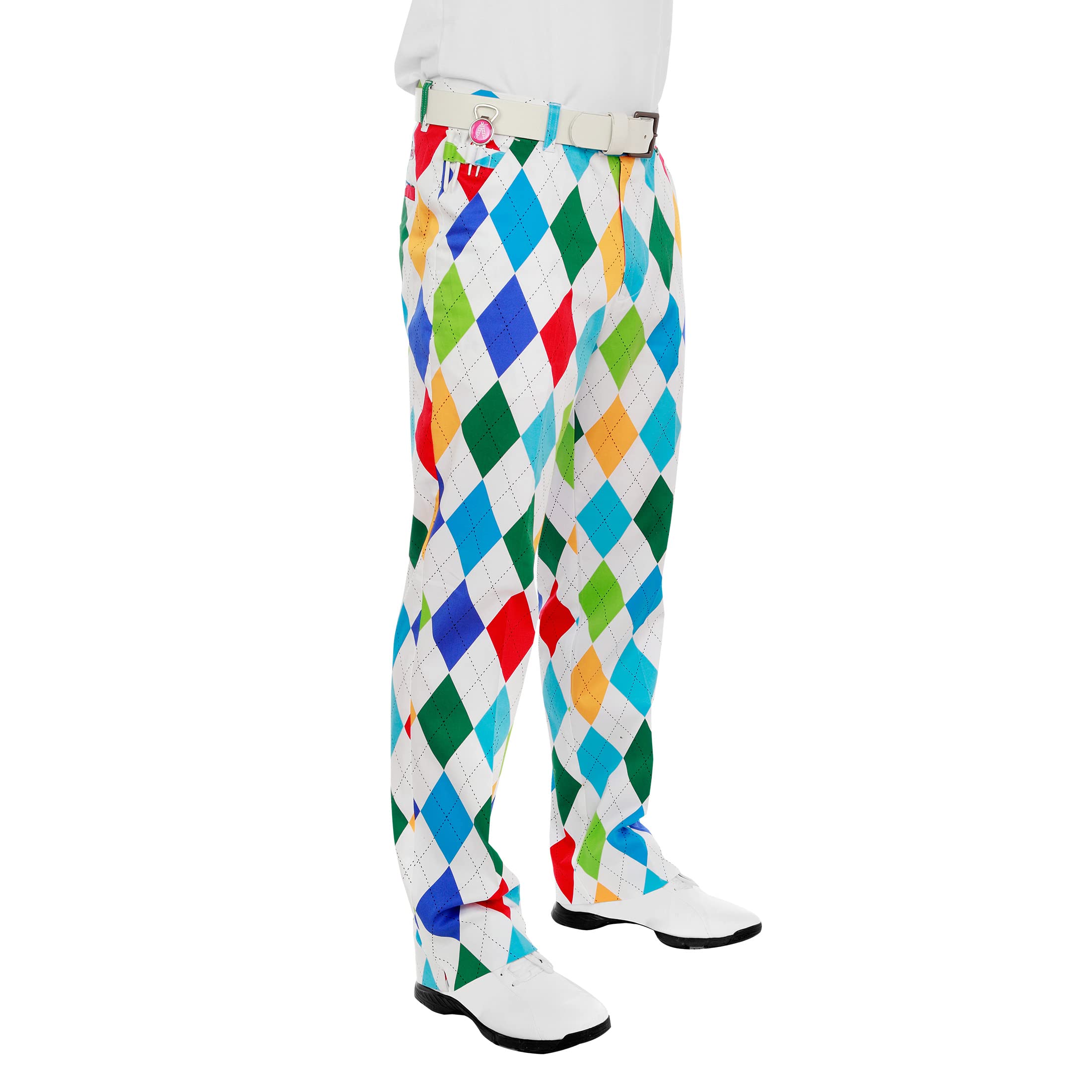 Royal & Awesome Men's Crazy Golf Pants - Funny Plaid Slacks with Colorful Patterns | Perfect for Golf Outings, Casual Wear & Themed Parties