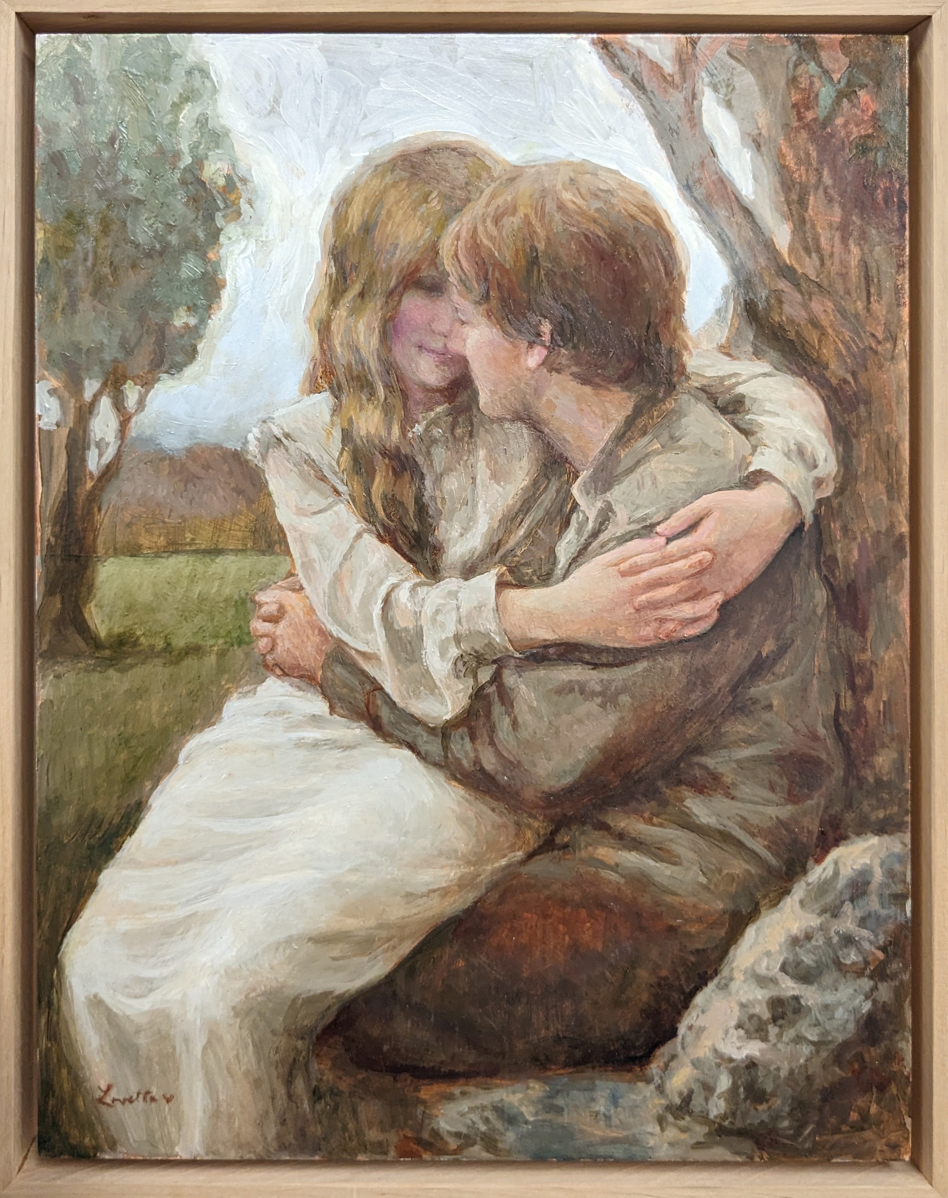 Original Love That Grows Painting - Romantic Wall Art Decor for Bedroom, Living Room & Wedding Gifts