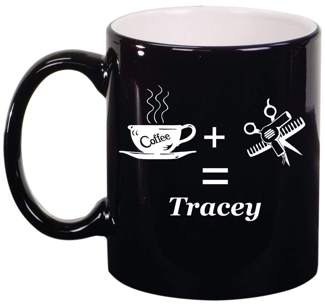 Personalized Engraved 11 oz Ceramic Coffee Mug - Custom Hair Stylist Gift for Coffee Lovers | Perfect for Salons, Home Use & Office