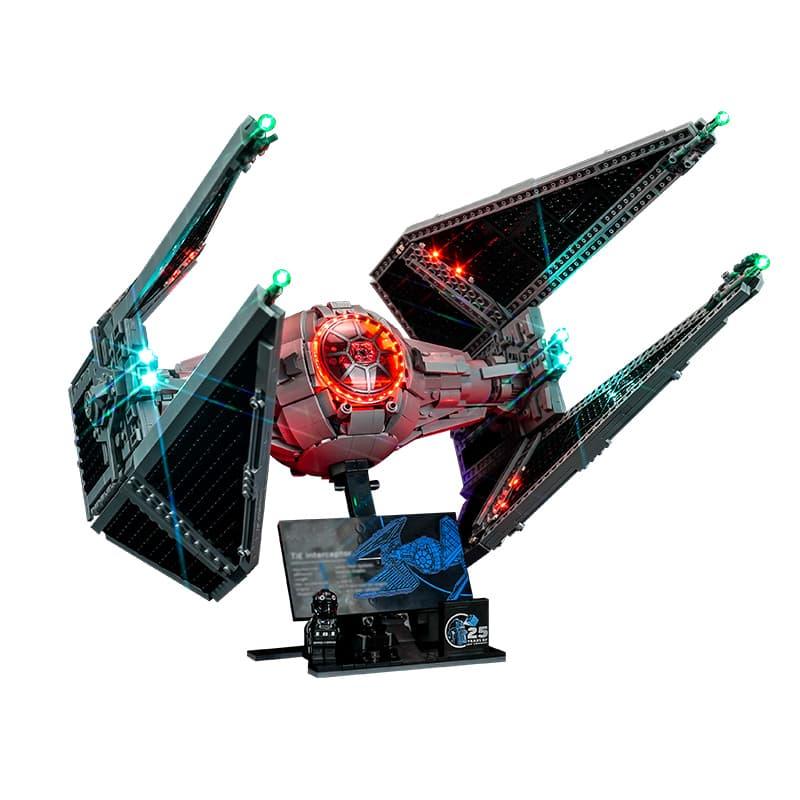 LEGO Star Wars TIE Interceptor 75382 Light Kit - LED Lighting Set for Model Building & Display - Perfect for Home Decor, Gift & Collection Showcase