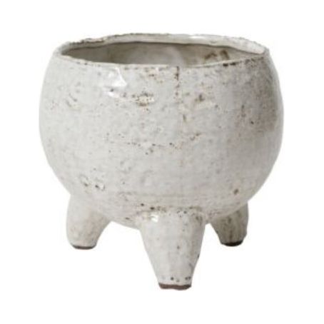 Noah Pot 1 - Premium Ceramic Flower Pot with Drainage Hole for Indoor Plants, Home & Garden Decor - Perfect for Succulents, Herbs, and Small Houseplants