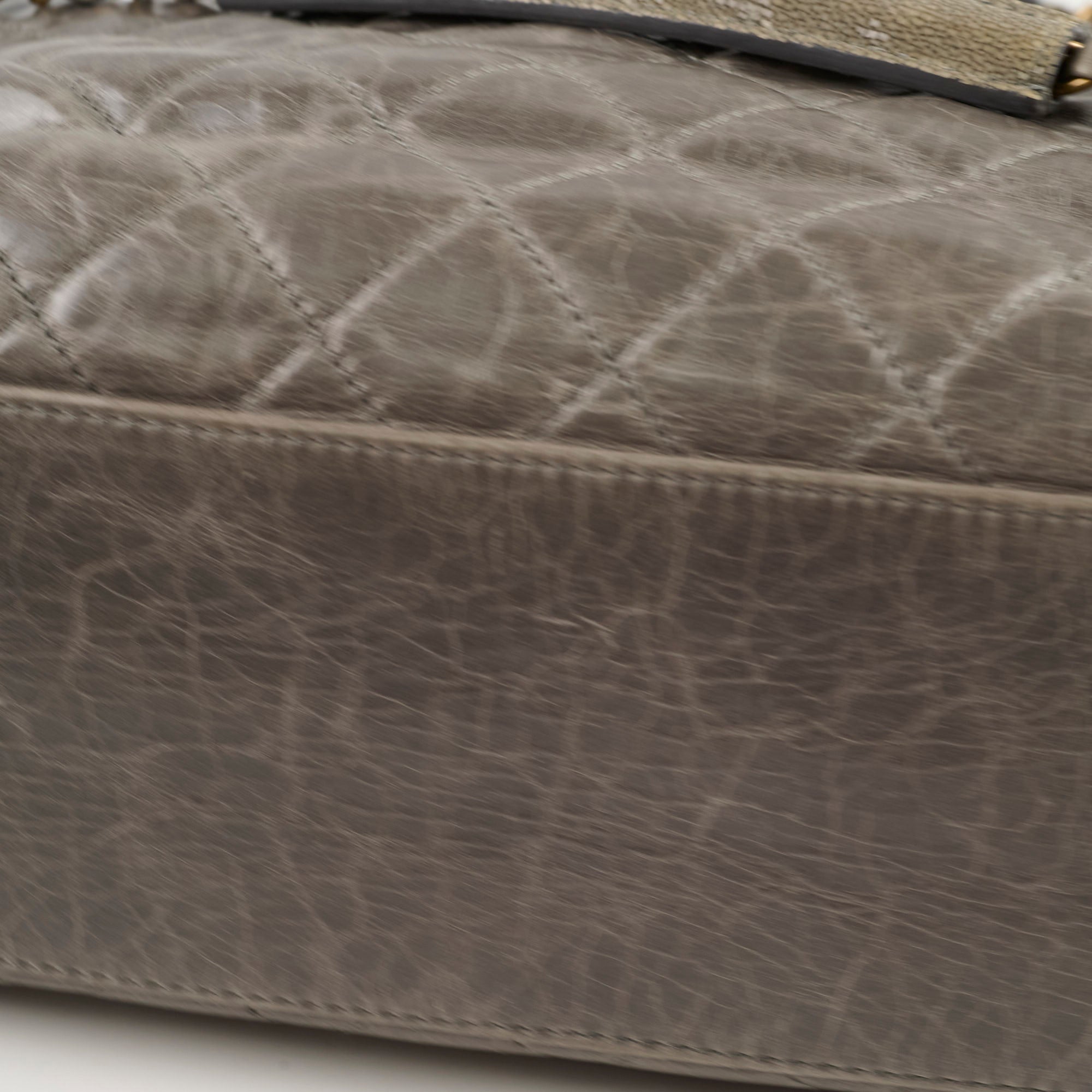 Chanel Quilted Leather & Stingray Handbag - Grey 16 Series Tote Bag for Women | Luxury Designer Shoulder Bag for Work, Travel & Everyday Use