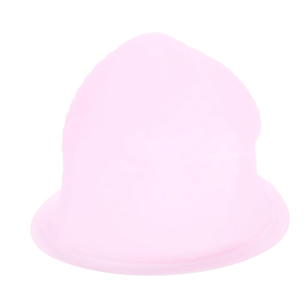 Professional Reusable Silicone Hair Coloring Cap with Hook for Highlighting & Frosting - Pink Salon Hairdressing Tool for DIY & Professional Use at Home or Salon