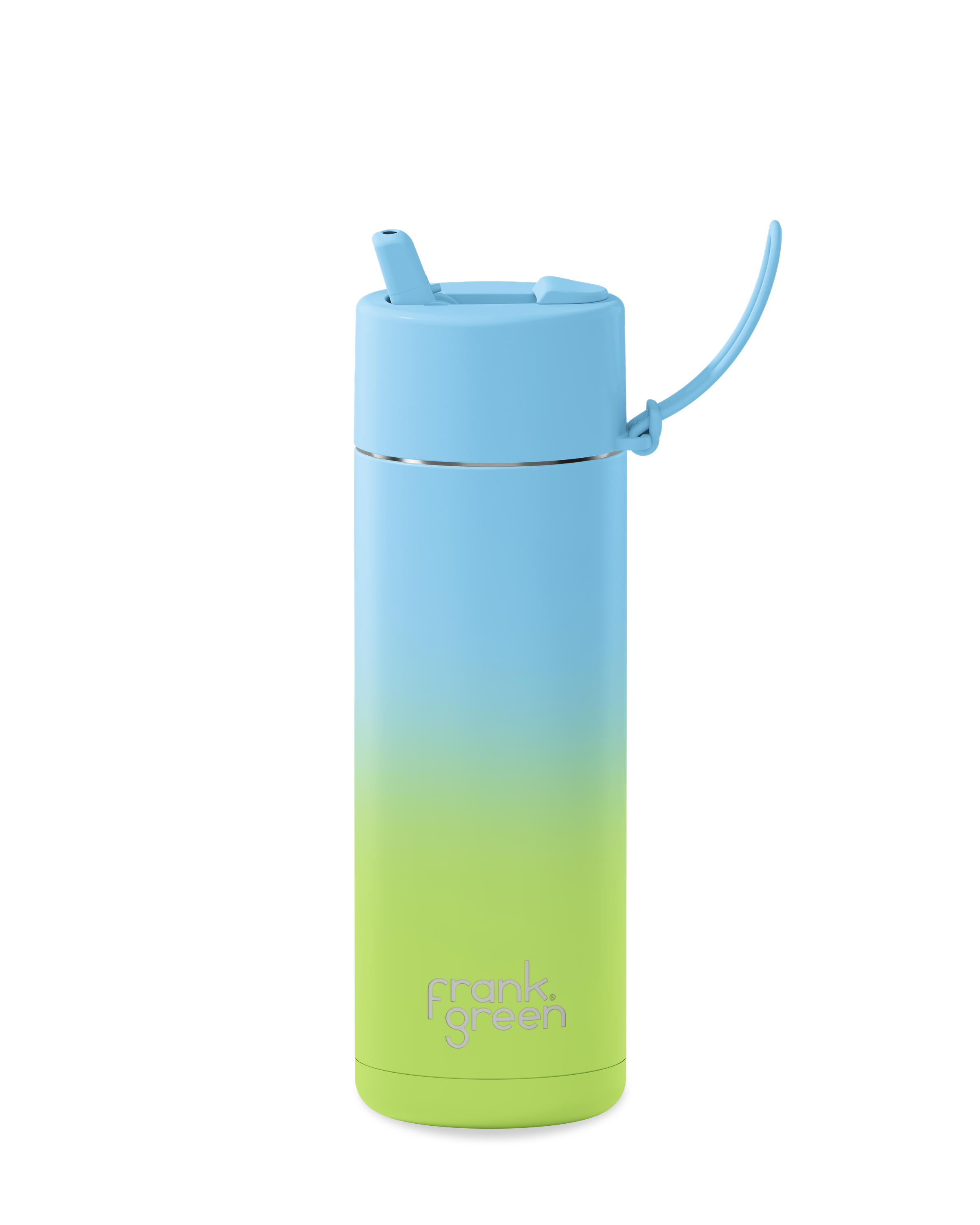 Gradient Ceramic Reusable Water Bottle 20oz (595ml) - Eco-Friendly Insulated Travel Mug for Hot & Cold Drinks at Home, Office or Gym