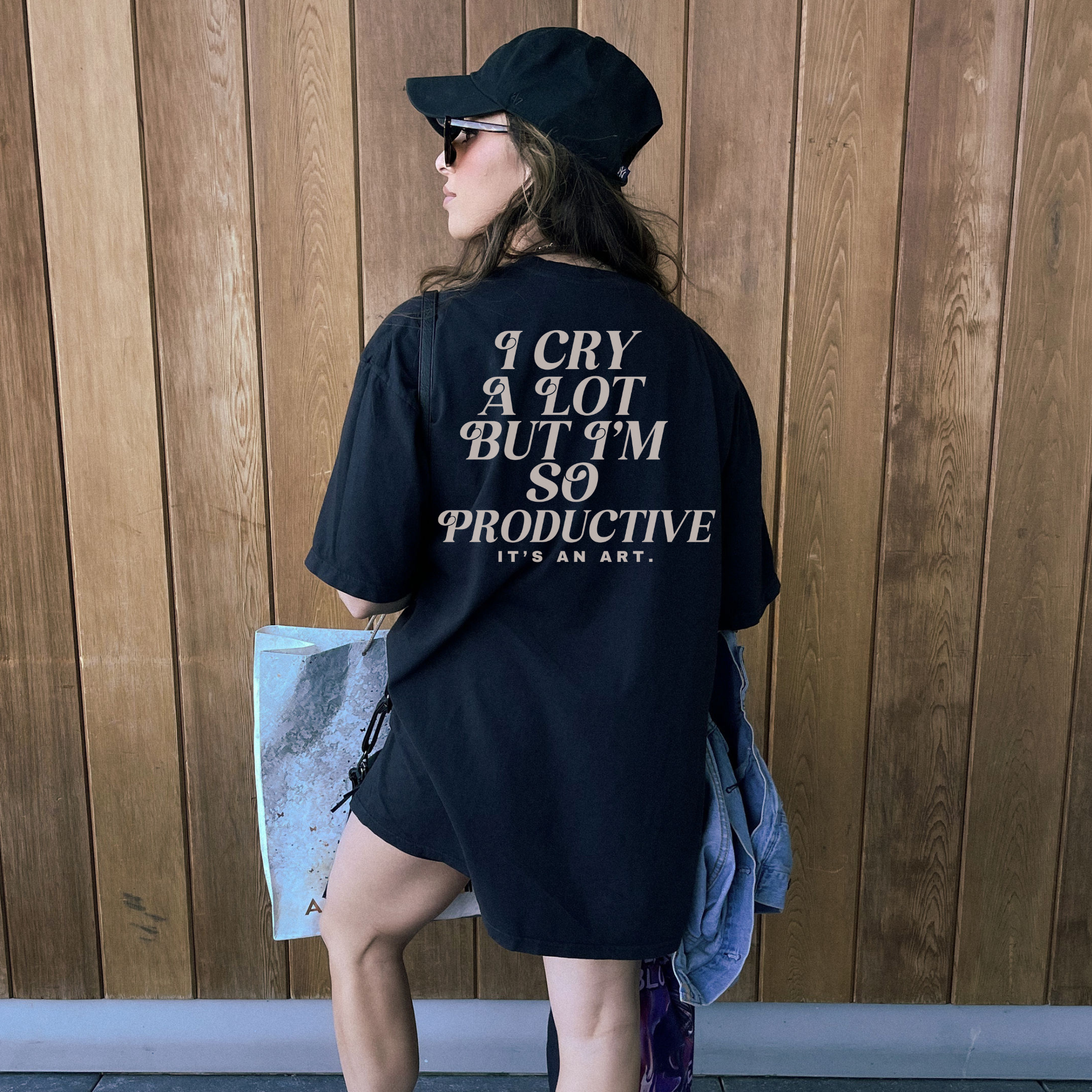 I Cry a Lot Funny T-Shirt - Comfortable Cotton Tee for Men & Women - Perfect for Casual Wear, Gifts, and Humor Lovers