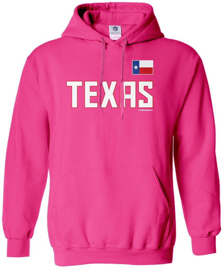 Threadrock Women's Texas Hoodie Sweatshirt - Soft Pullover with Long Sleeves, Casual Loungewear for Women | Perfect for Fall, Winter & Outdoor Activities